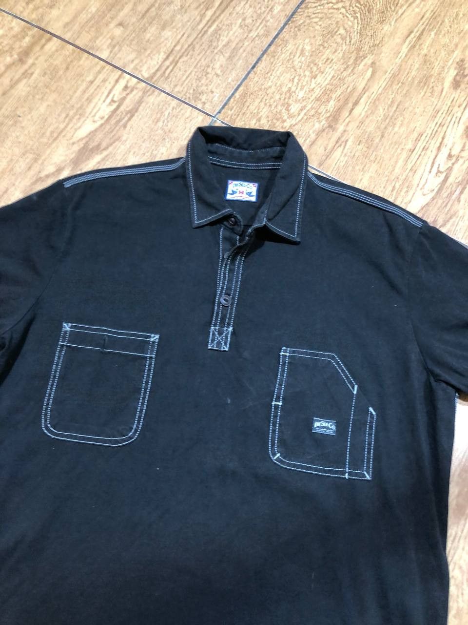 Diesel Vintage 90s Diesel Y2K Black Polo Streetwear Size US XL / EU 56 / 4 - 9 Thumbnail