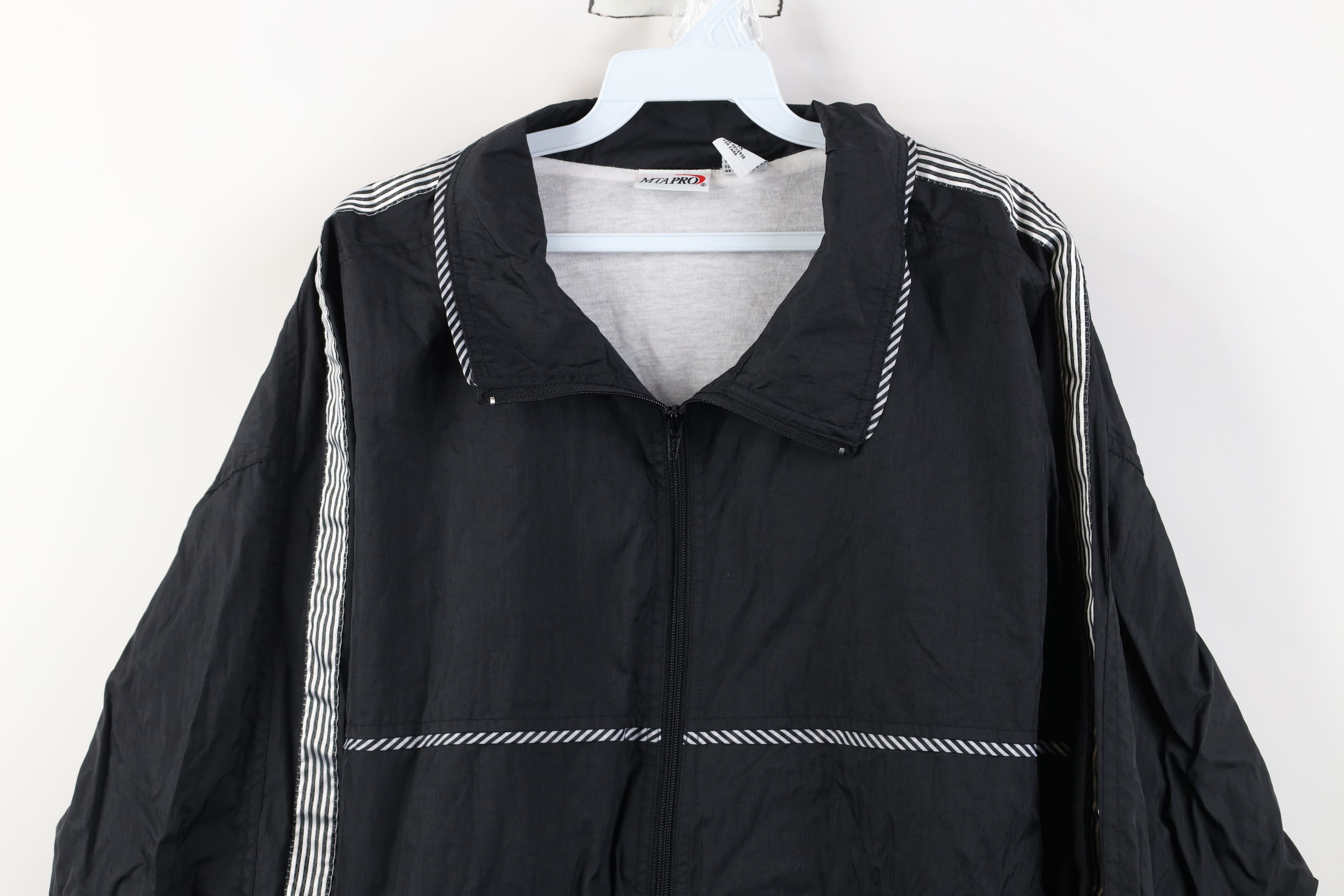 Vintage Vintage 90s Streetwear Lined Full Zip Windbreaker Jacket Size XL / US 12-14 / IT 48-50 - 2 Thumbnail