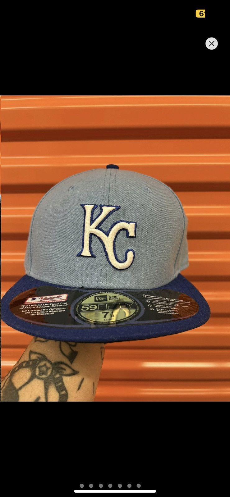 New Era ***FINAL DROP***RARE BNWT KANAS CITY ROYALS FITTED 7 1/4 Size ONE SIZE - 9 Thumbnail