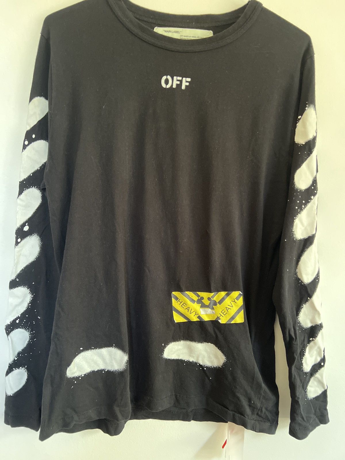 Off-White Off white spray paint Long sleeve TEE Size US M / EU 48-50 / 2 - 3 Thumbnail