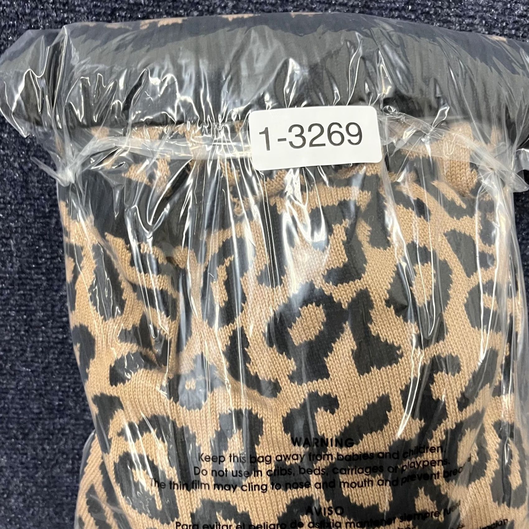 Vintage J Jason Wu Sweater Womens 2X Beige Leopard Print Knit Crewneck Pullover Plus Size XXL / US 16-18 / IT 52-54 - 7 Thumbnail