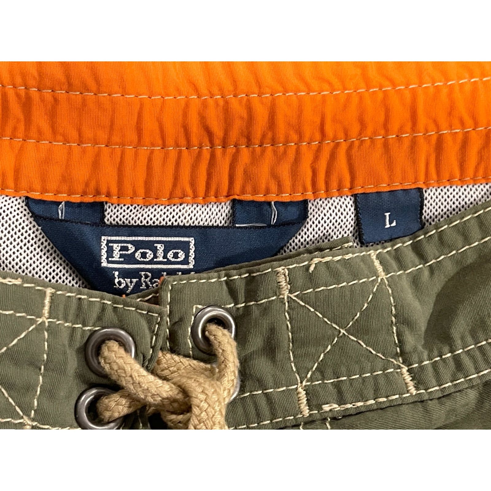 Polo Ralph Lauren POLO by Ralph Lauren Men's Swim Shorts XL Green Nylon 9 inch Drawstring Size US M / EU 48-50 / 2 - 4 Thumbnail