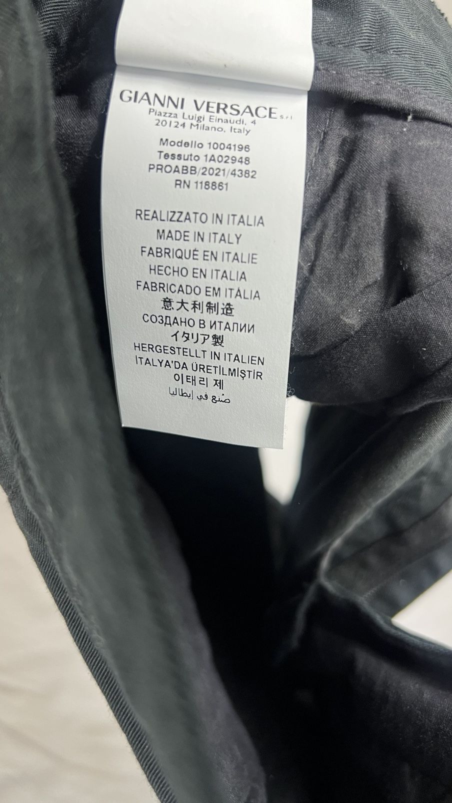 Versace Versace Palazzo Fit Black Short Size US 31 - 5 Thumbnail