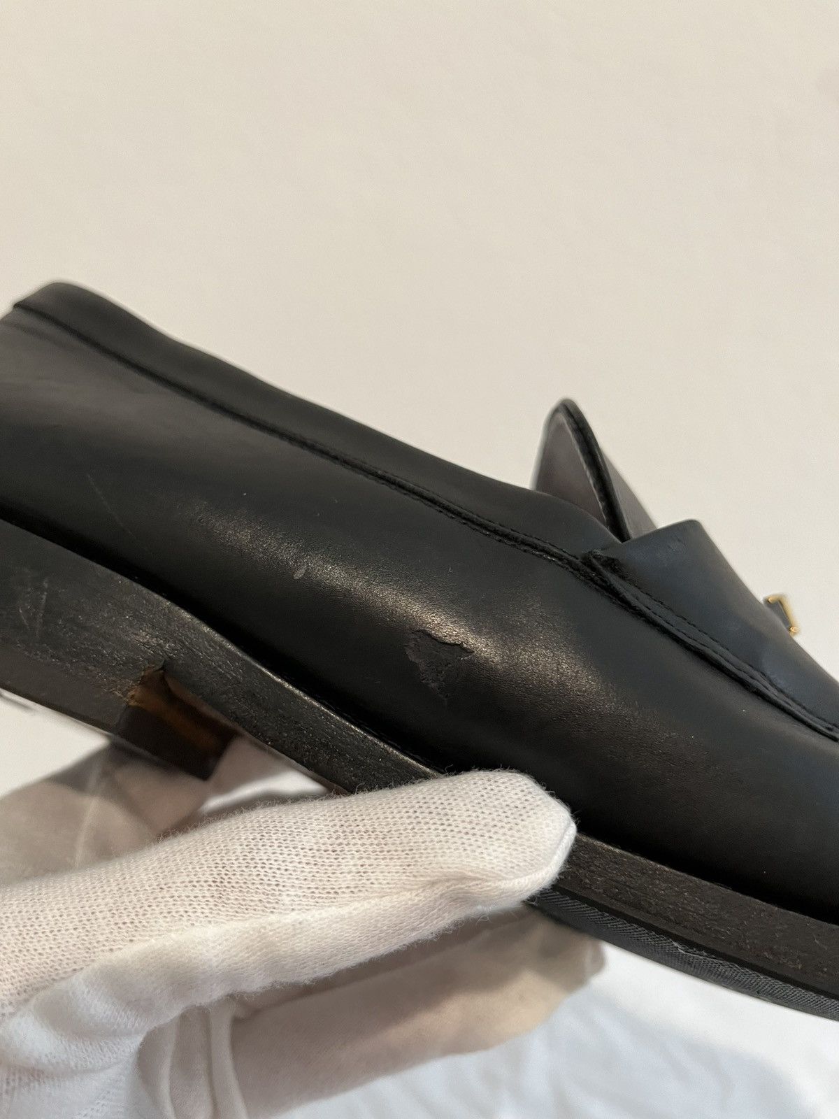 Gucci Black Leather Gucci Loafers Size US 8.5 / IT 38.5 - 6 Thumbnail