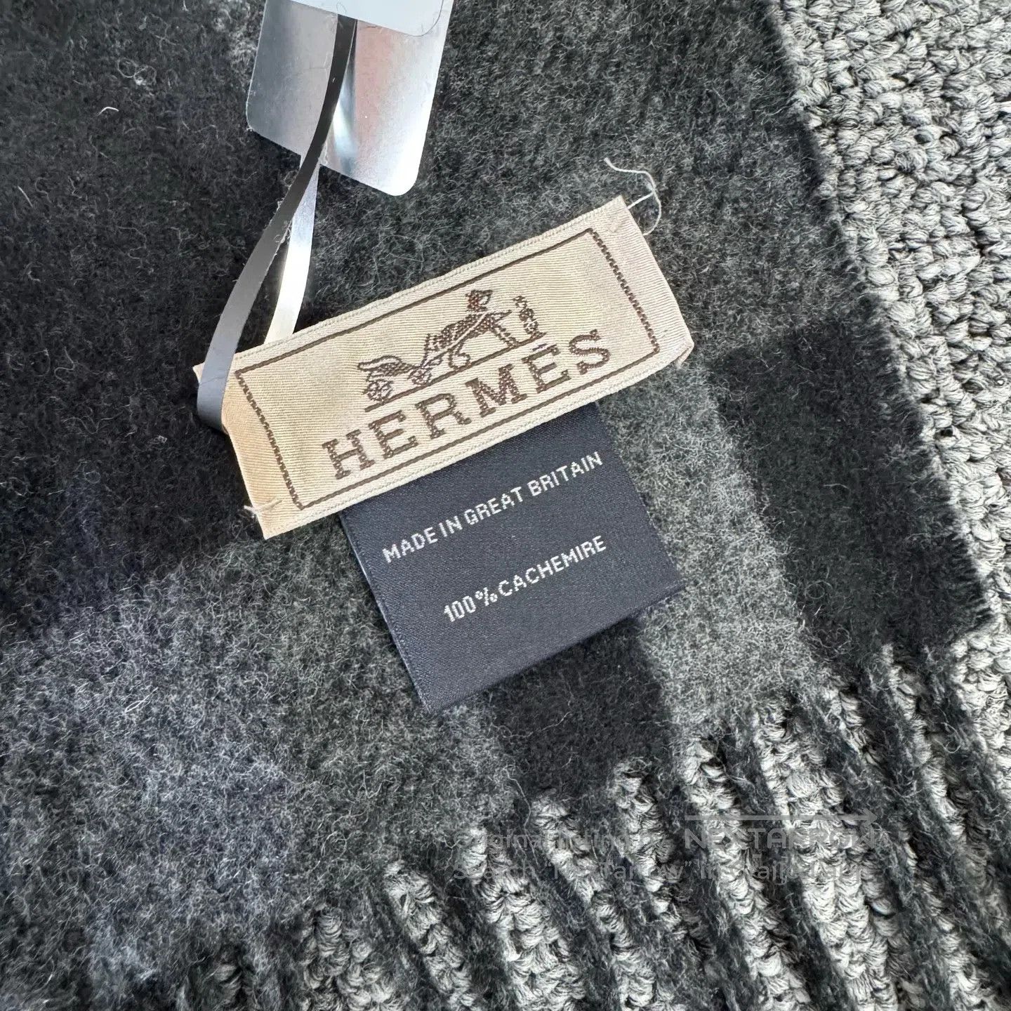 Hermes Hermes Goat hair cashmere, fringes, scarf| Size ONE SIZE - 4 Thumbnail