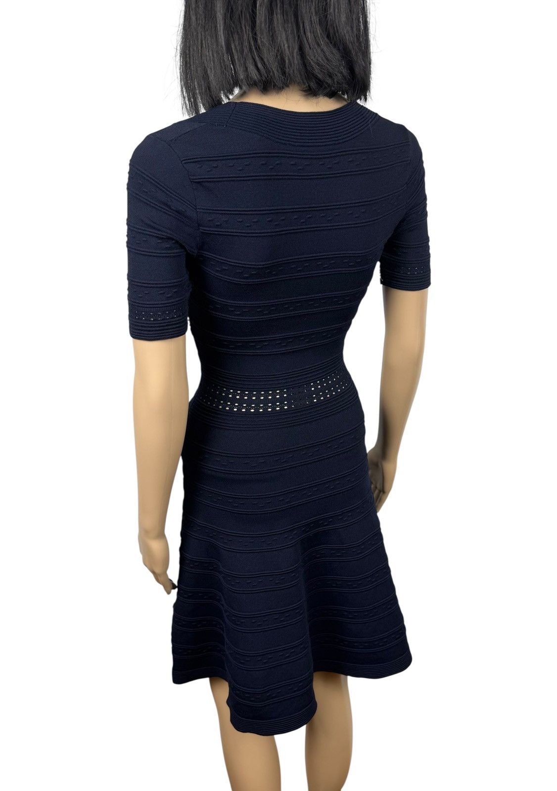 Sandro Sandro Viscose Knit Dress Knee Length Navy size 1 Size S / US 4 / IT 40 - 7 Thumbnail