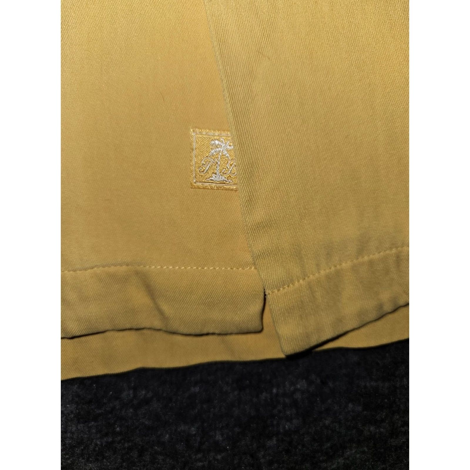 Tommy Bahama Tommy Bahama Shirt Mens Medium Yellow Silk Seas The Day Embroidered Camp Casual Size US M / EU 48-50 / 2 - 7 Thumbnail