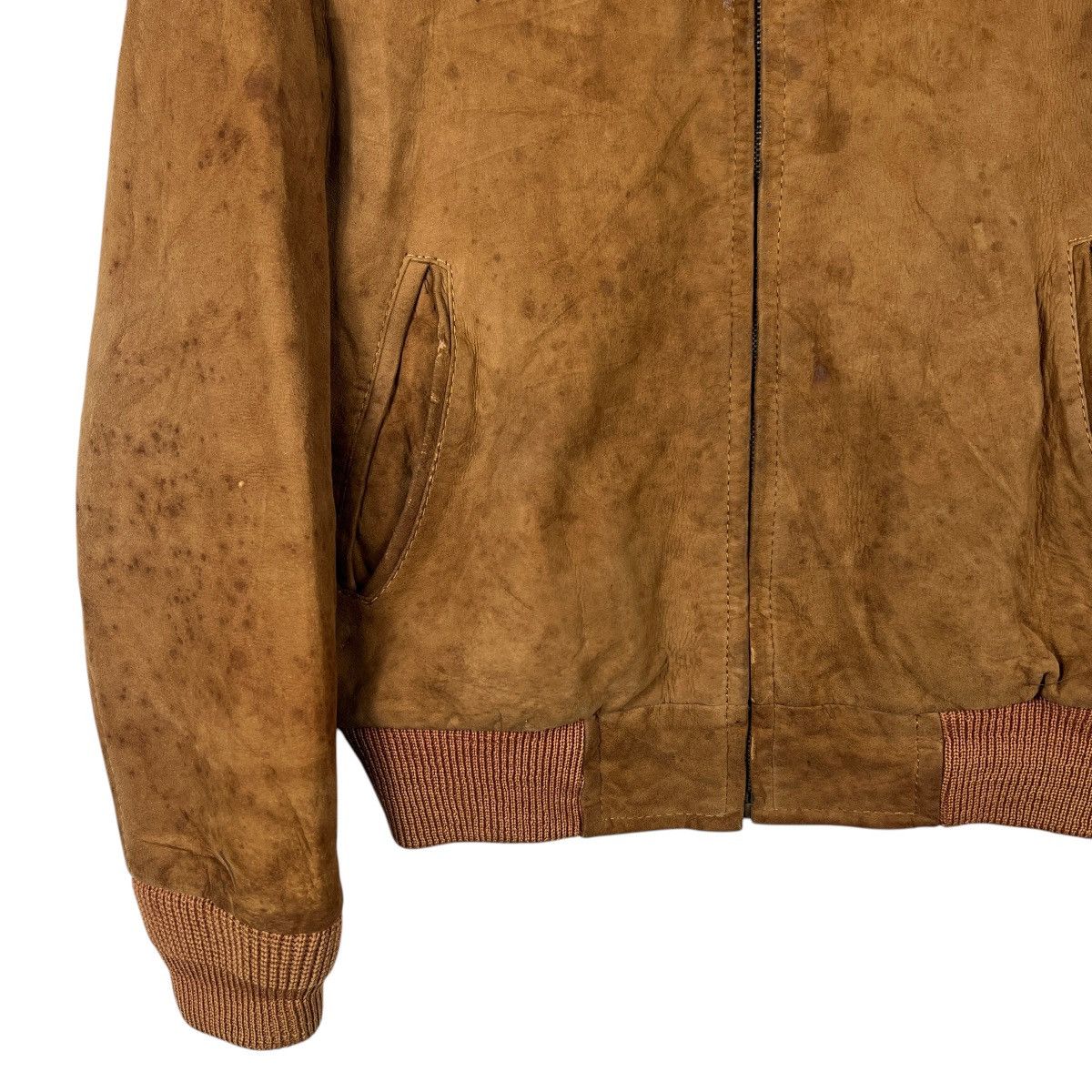 Vintage 🔥 TRUE VINTAGE 50s 60s SUEDE LEATHER JACKET MADE IN USA Size US M / EU 48-50 / 2 - 4 Thumbnail
