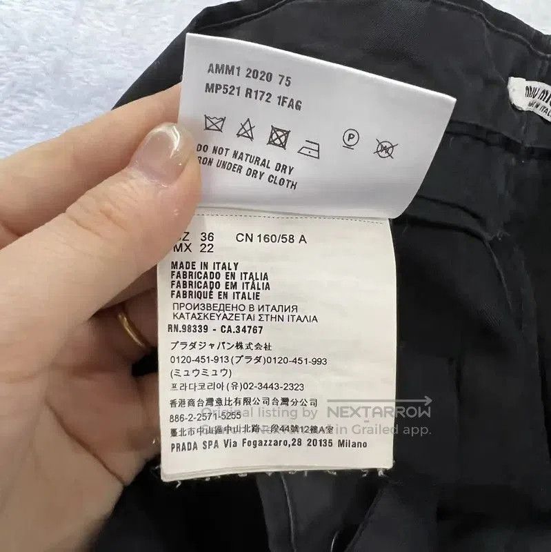 Miu Miu Miu Miu Men's Black Casual Pants for Summer . Size US 30 / EU 46 - 4 Thumbnail