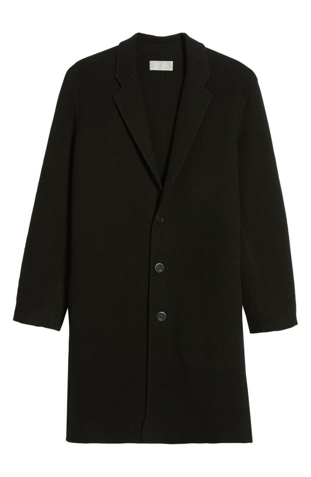 image of Vince Wool & Cashmere Notch Lapel Coat in Black, Men's (Size Medium)