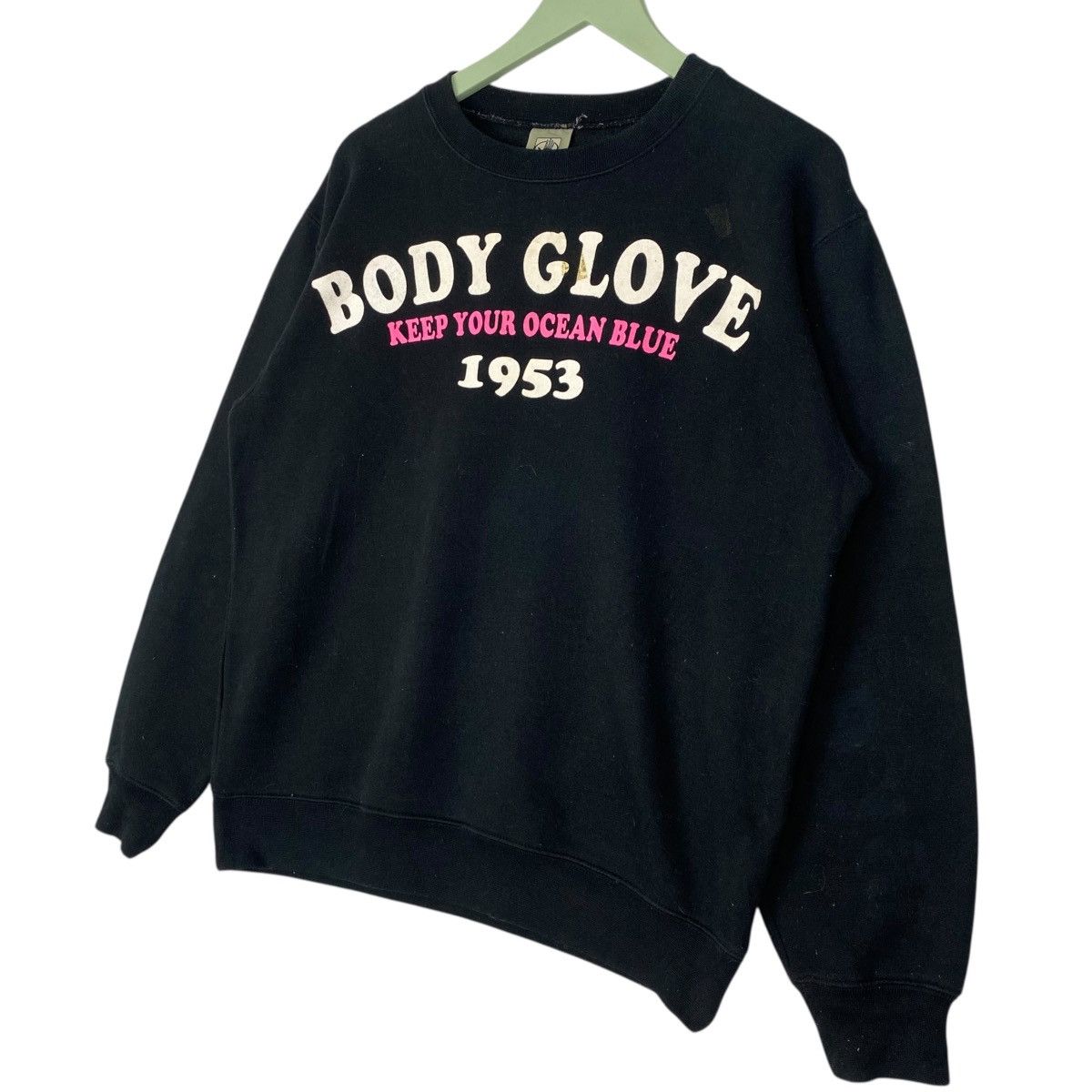Vintage Vintage Body Glove Sweatshirt Crewneck Black Pullover Size M Size M / US 6-8 / IT 42-44 - 2 Thumbnail