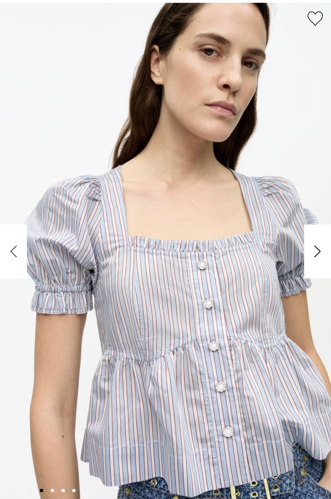 Ganni Ganni Candy Striped Blouse Size M / US 6-8 / IT 42-44 - 3 Thumbnail