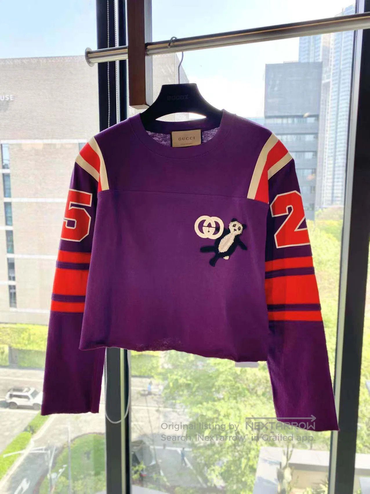 Gucci Guicci Panda digital print cropped sweatshirt| Size S / US 4 / IT 40 - 2 Thumbnail