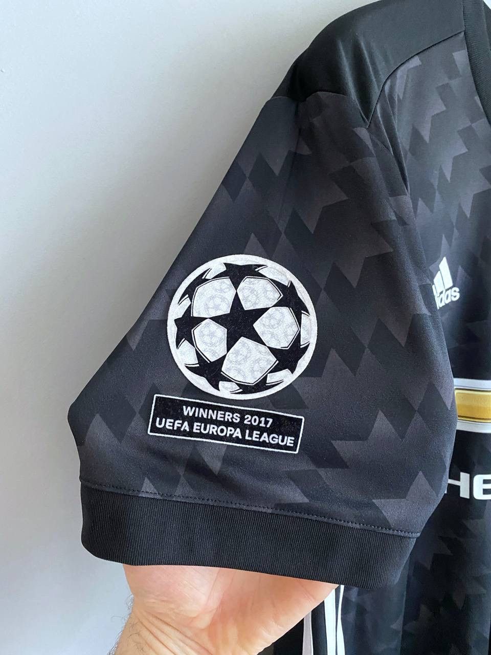 Adidas Adidas Manchester United 2017/18 Soccer Jersey Champions League Patch #9 Lukaku Size US L / EU 52-54 / 3 - 5 Thumbnail