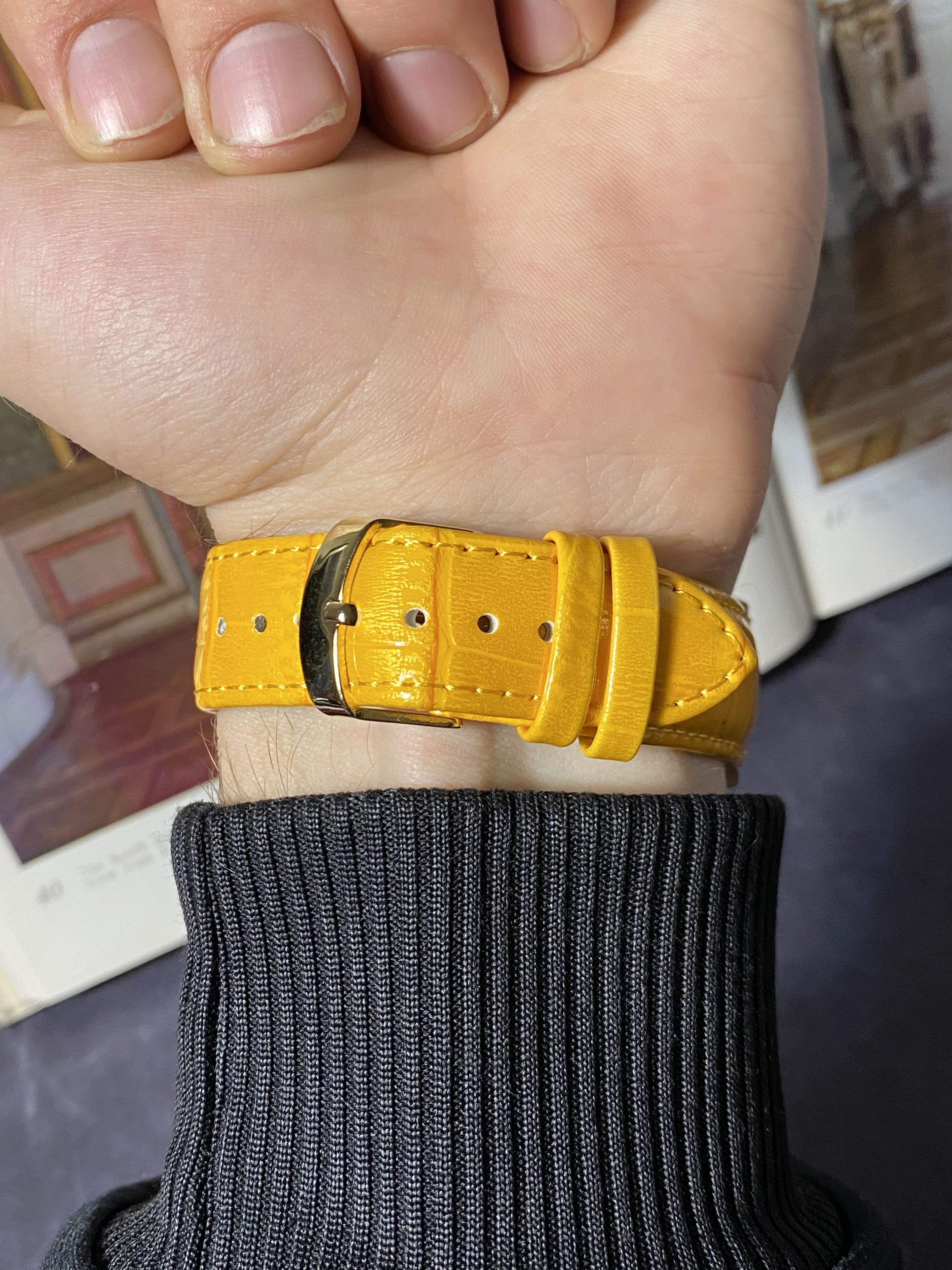 Japanese Brand × Jewelry × Vintage Women’s Watch with Yellow Strap - Elegance Size ONE SIZE - 11 Thumbnail