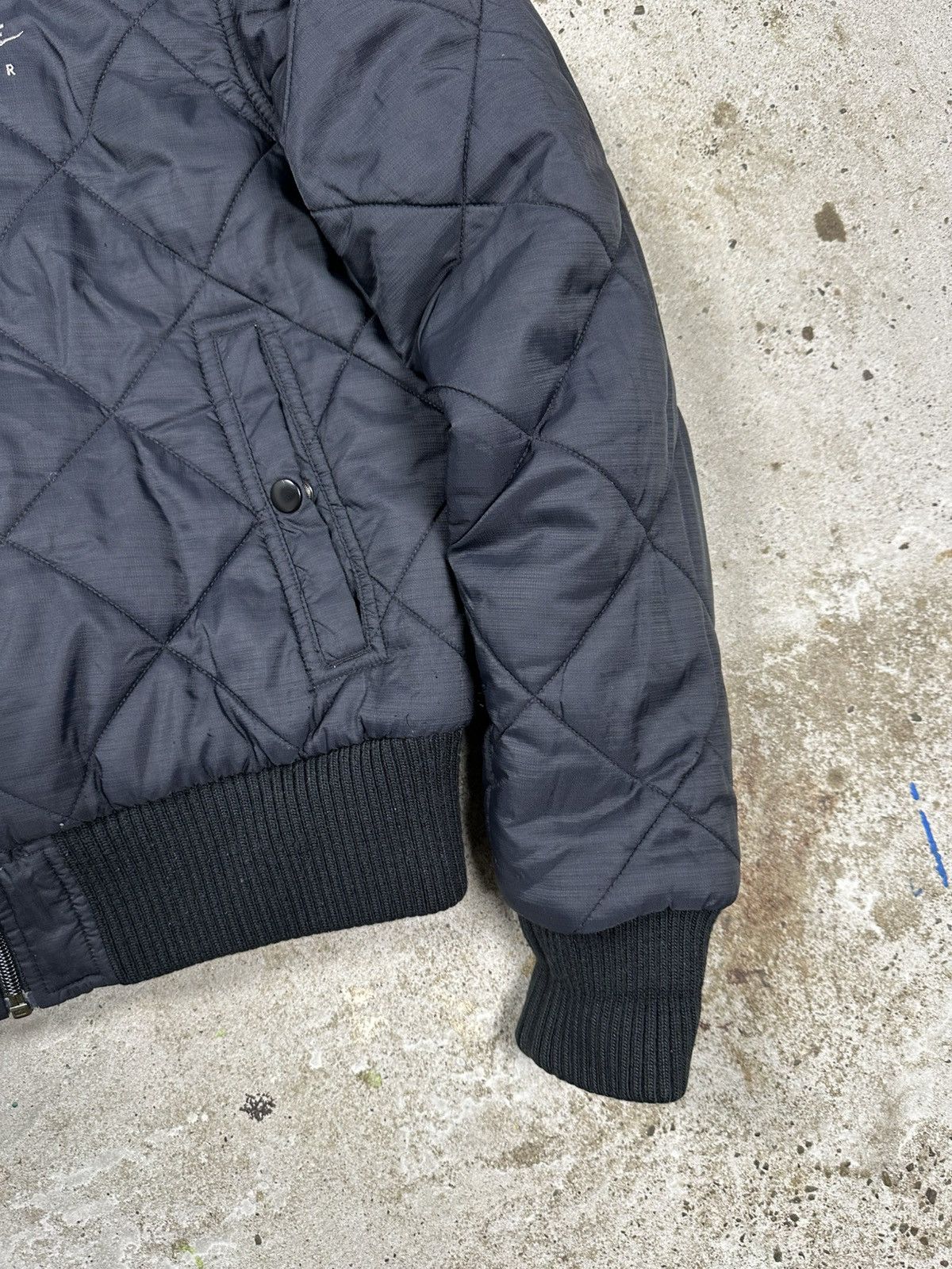 Nike × Vintage Vintage Y2K Nike Hooded Bomber Jacket Swoosh Air Size US S / EU 44-46 / 1 - 4 Thumbnail