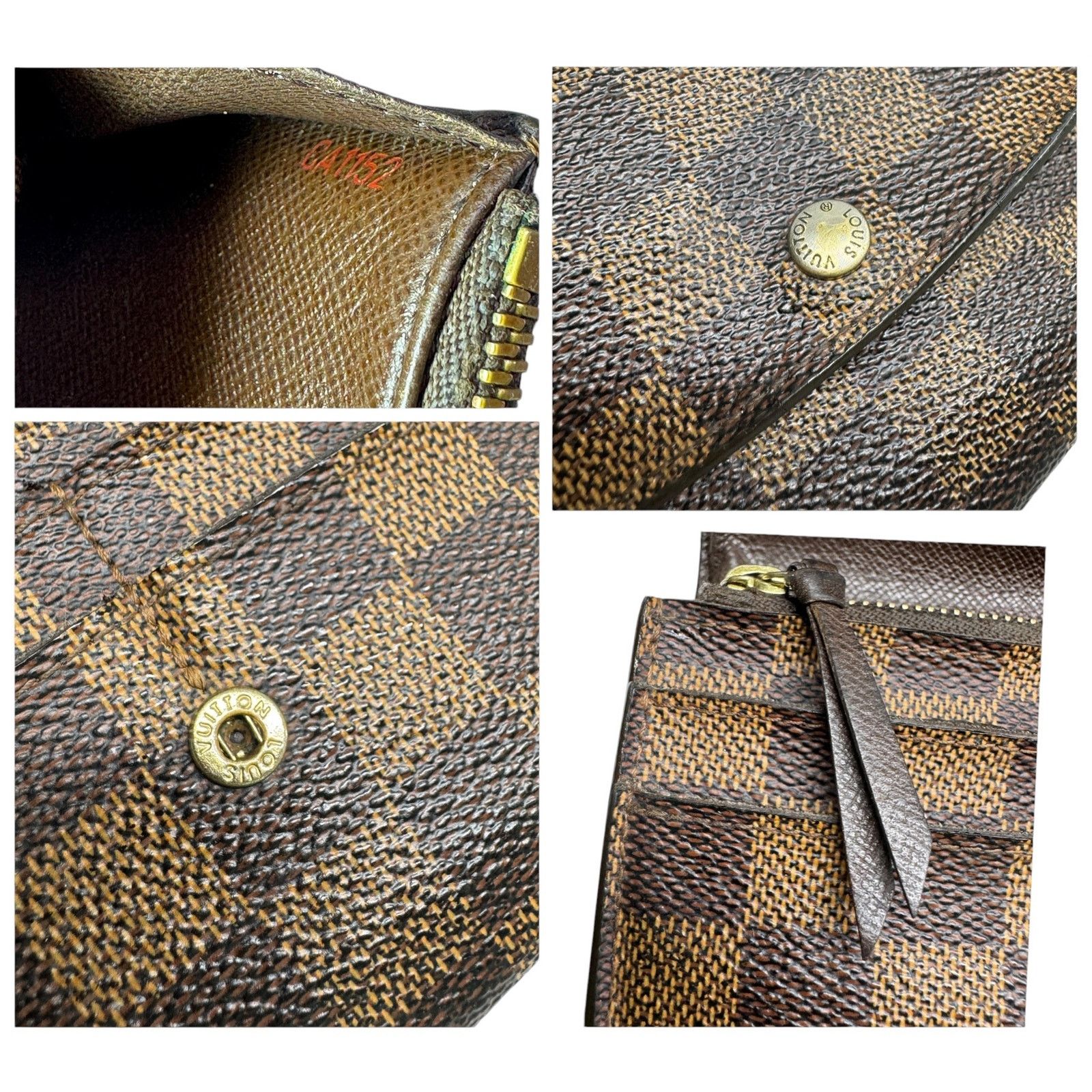 Louis Vuitton Louis Vuitton Damier Ebene Emilie Long Wallet Authentic LV Size ONE SIZE - 7 Thumbnail