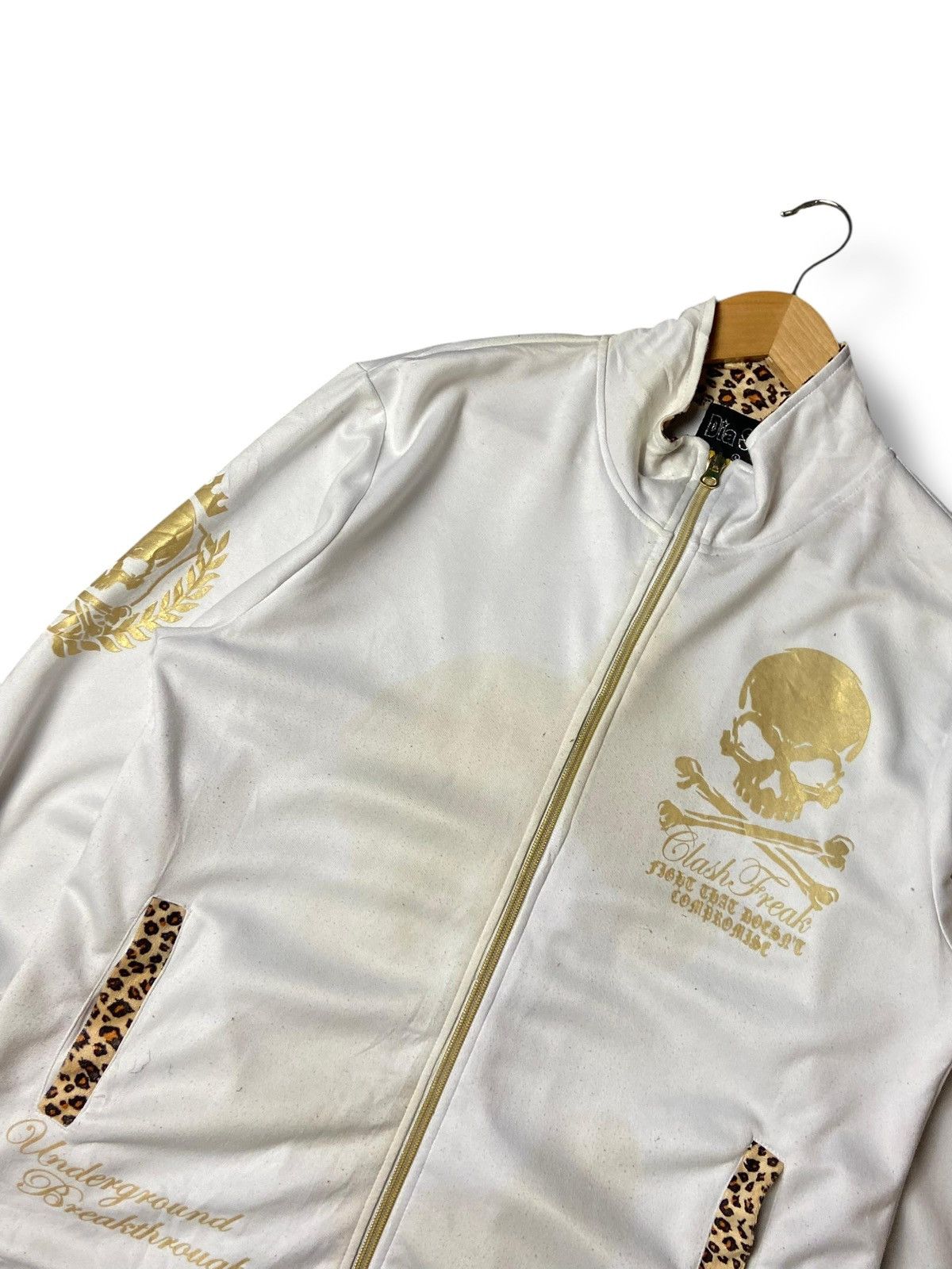 Japanese Brand × Seditionaries × Vintage DIA STAR Brand Skull Printed Zipped Jacket (127) Size US XXS / EU 40 - 5 Thumbnail