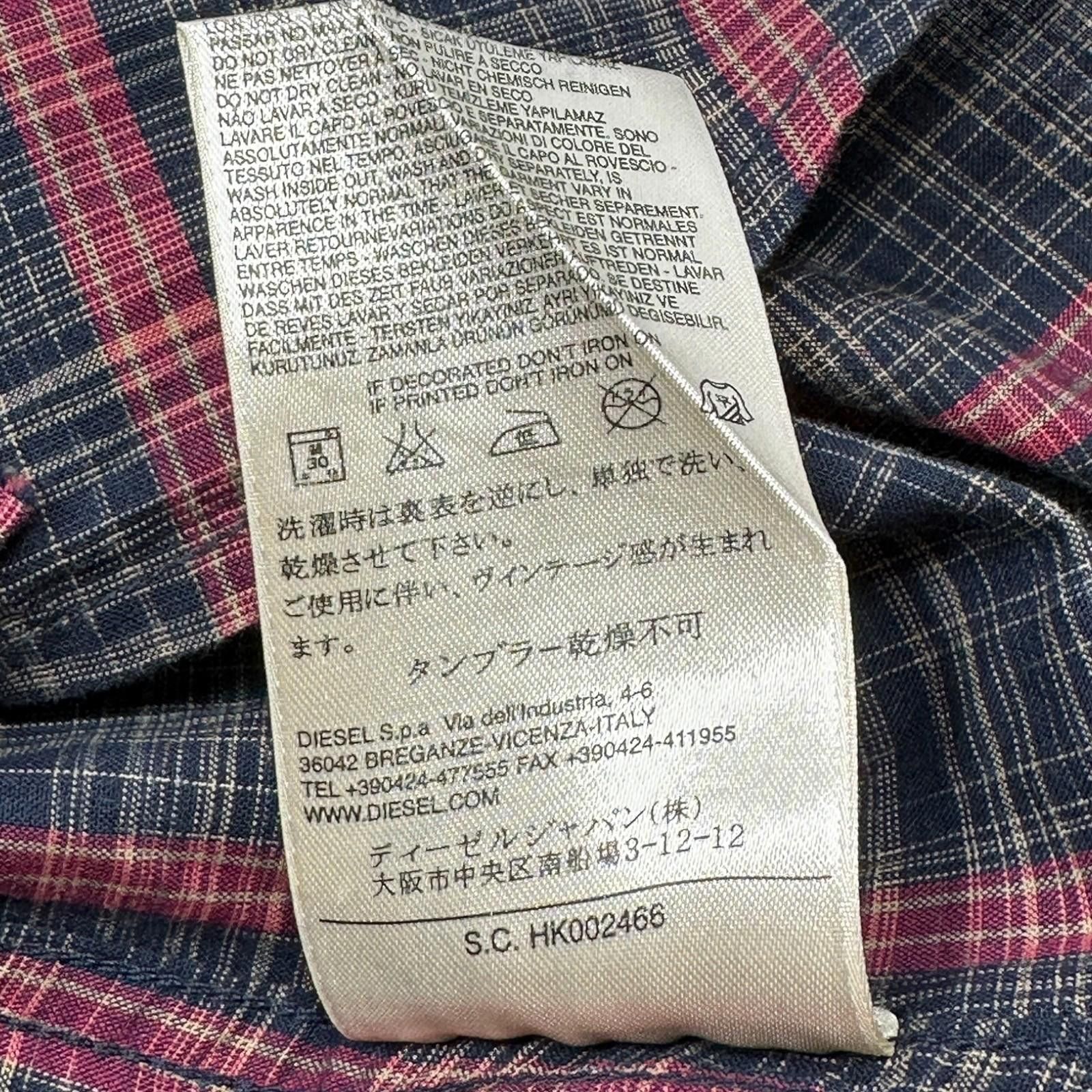 Diesel Diesel Shirt Men's UK Size 2XL Blue Plaid Pattern Pockets Size US XXL / EU 58 / 5 - 12 Thumbnail