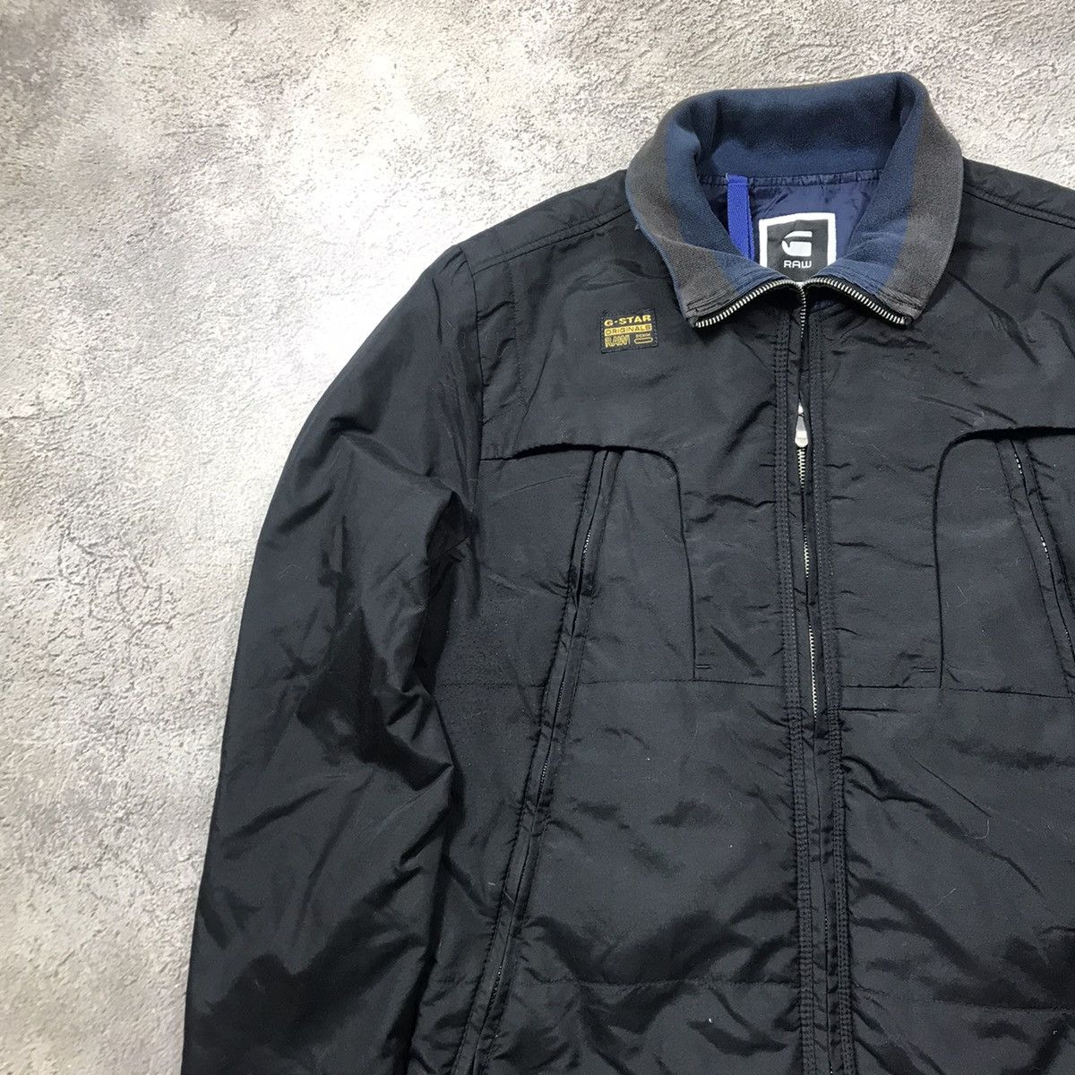 Vintage Vintage G-Star Quilted Bomber Jacket Streetwear Japan 90s L Size US L / EU 52-54 / 3 - 2 Thumbnail