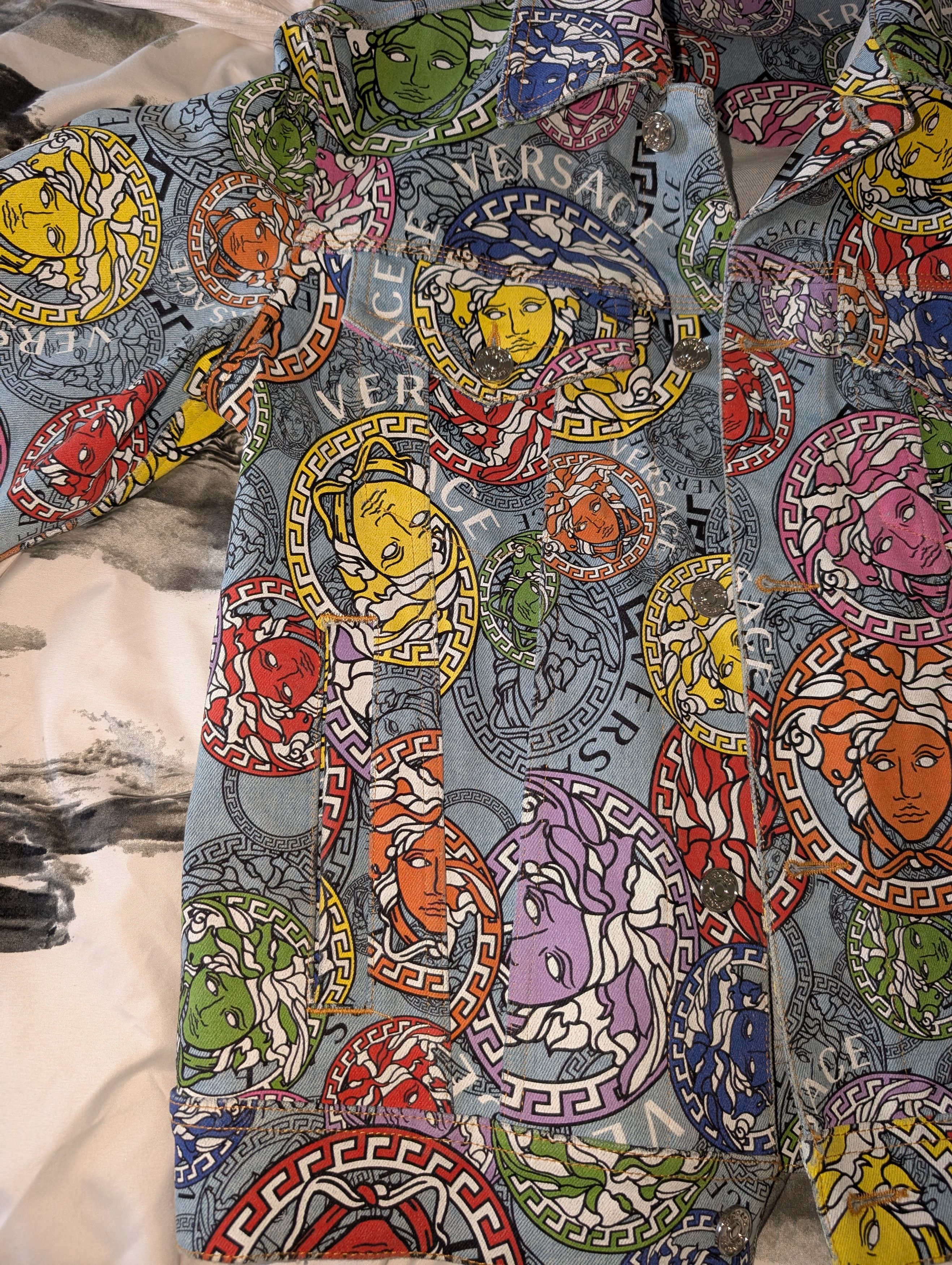 Versace RARE Versace SS21 Medusa Amplified Denim Suit Size US M / EU 48-50 / 2 - 8 Thumbnail