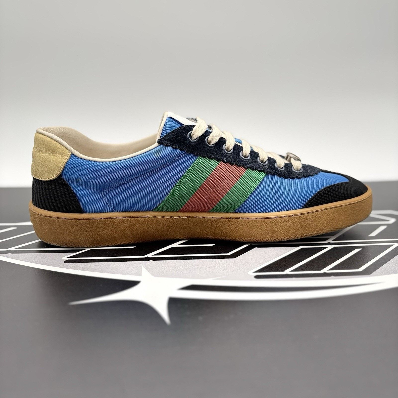 Gucci Gucci Web Accent Nylon ‘ Blue ‘ | GOOD CONDITION! Size US 8.5 / EU 41-42 - 13 Thumbnail