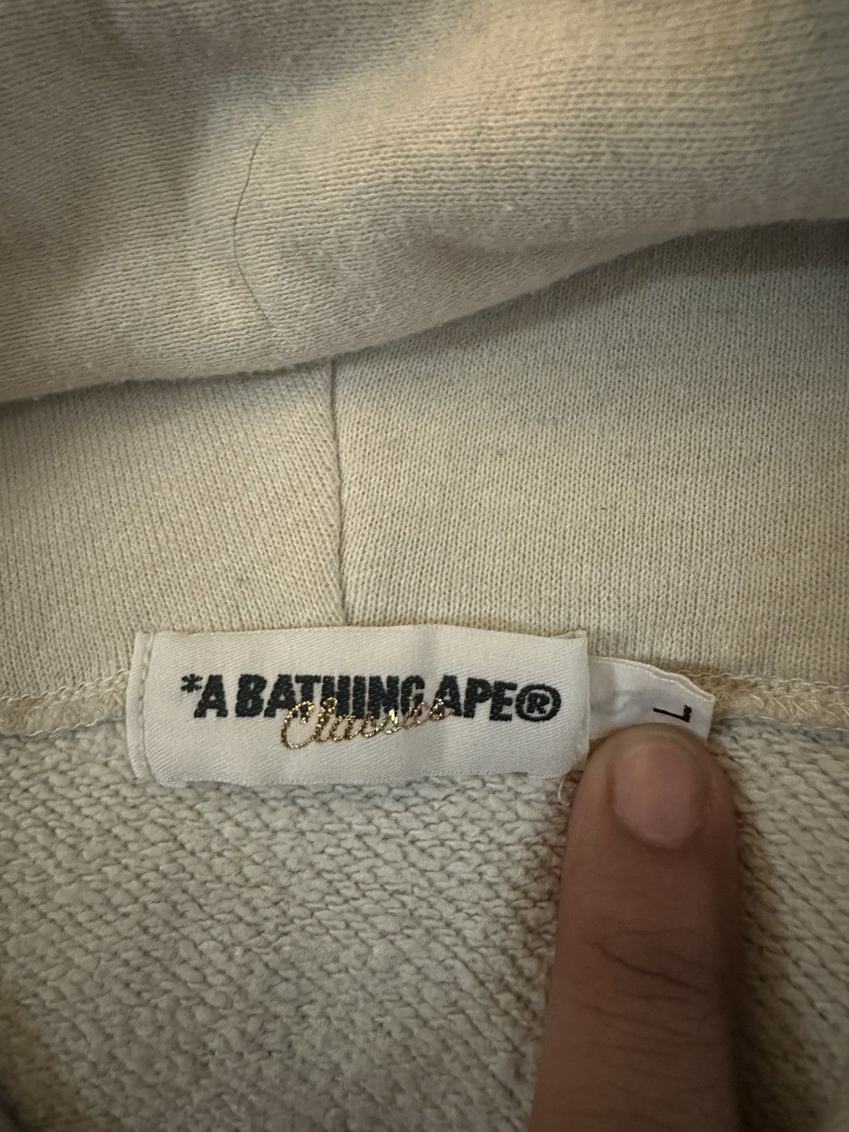 Bape Bape Cream Full Zip Size US L / EU 52-54 / 3 - 4 Thumbnail