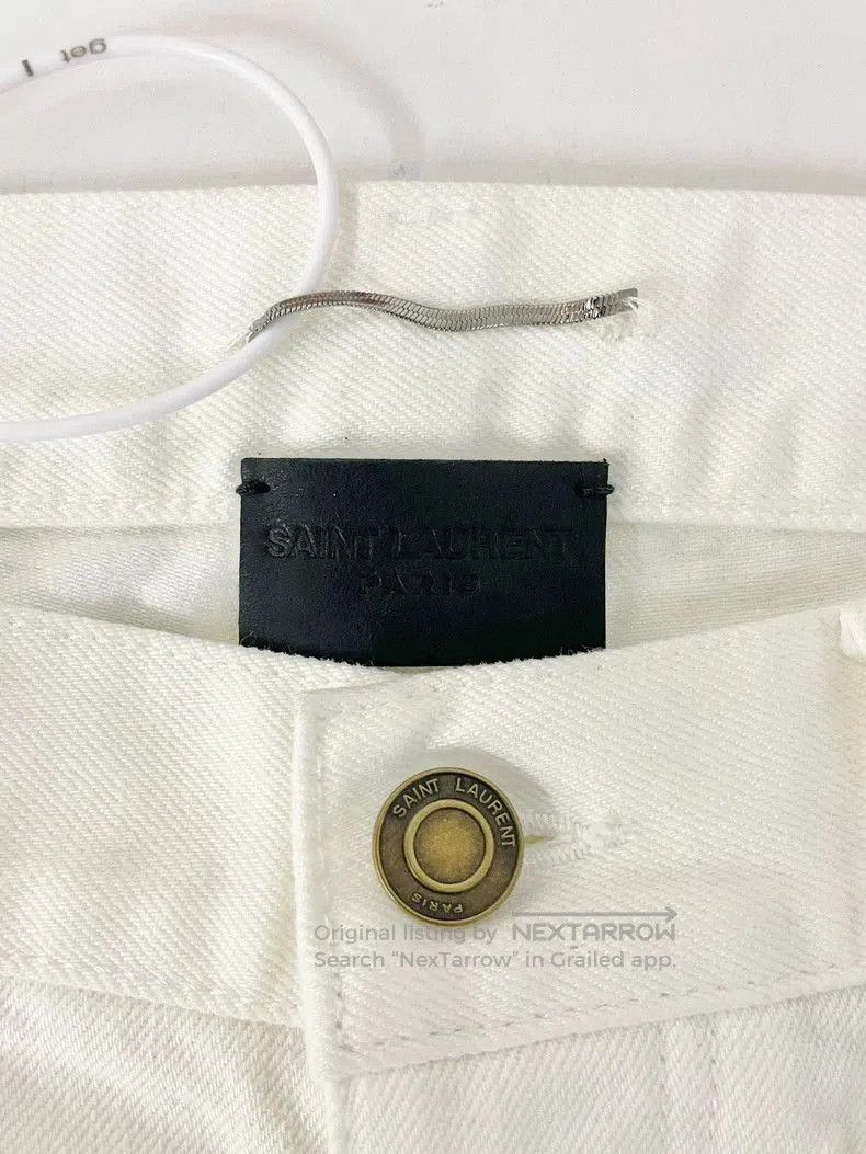 Saint Laurent Paris Saint Laurent White Casual Denim Jeans. Size US 33 - 4 Thumbnail
