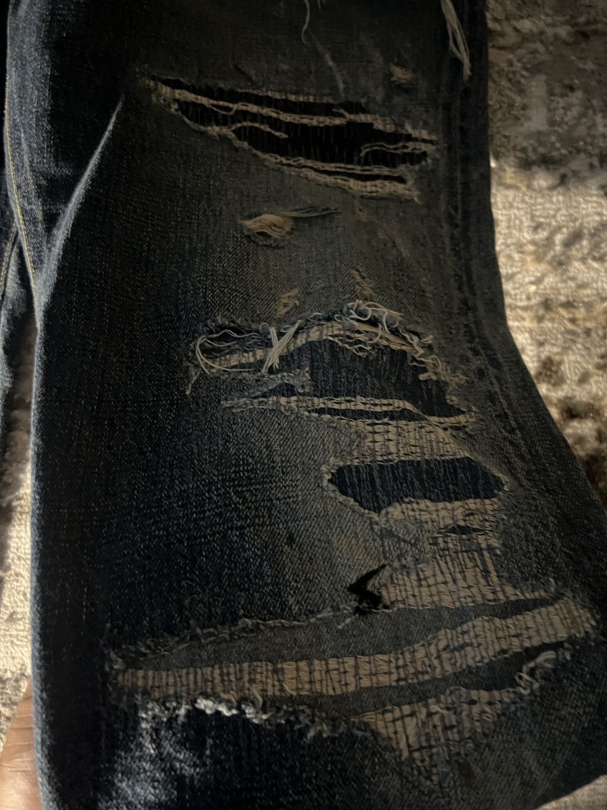 Undercover Undercover AW12 Psychocolor Boro Crash Denim Size US 32 / EU 48 - 3 Thumbnail