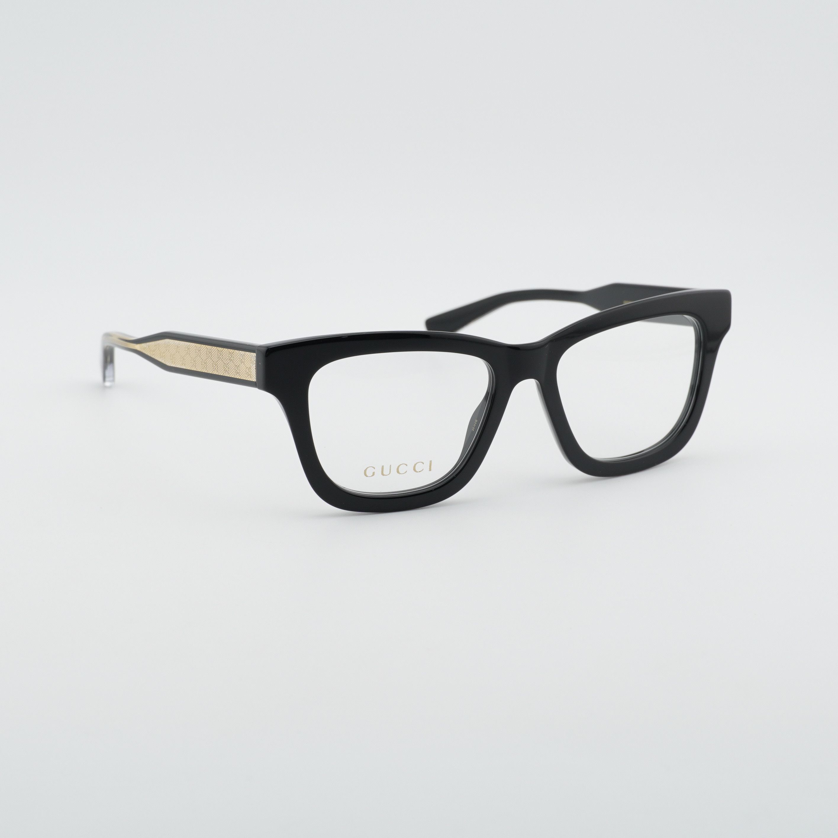 Gucci Gucci GG2066O 005 Eyeglasses Black 51mm Square Frame Size ONE SIZE - 6 Thumbnail