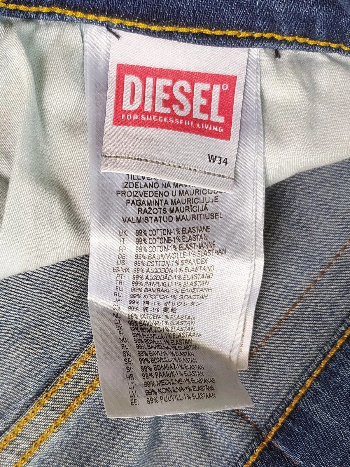 Diesel Diesel D-YENNOX L.30 MENS JEANS T/9877 Size US 34 / EU 50 - 8 Thumbnail