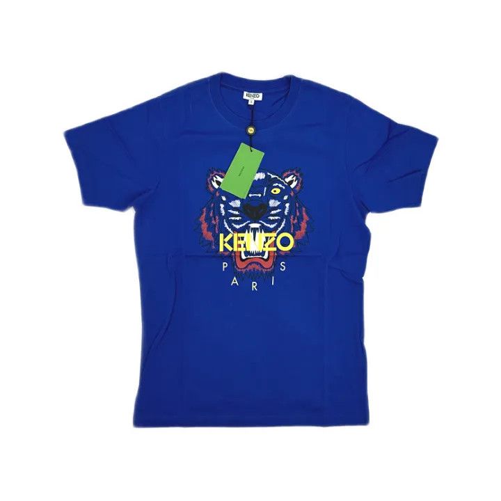 Kenzo KENZO Casual Blue Short Sleeve Graphic Tee 0079 Size US S / EU 44-46 / 1 - 1 Thumbnail