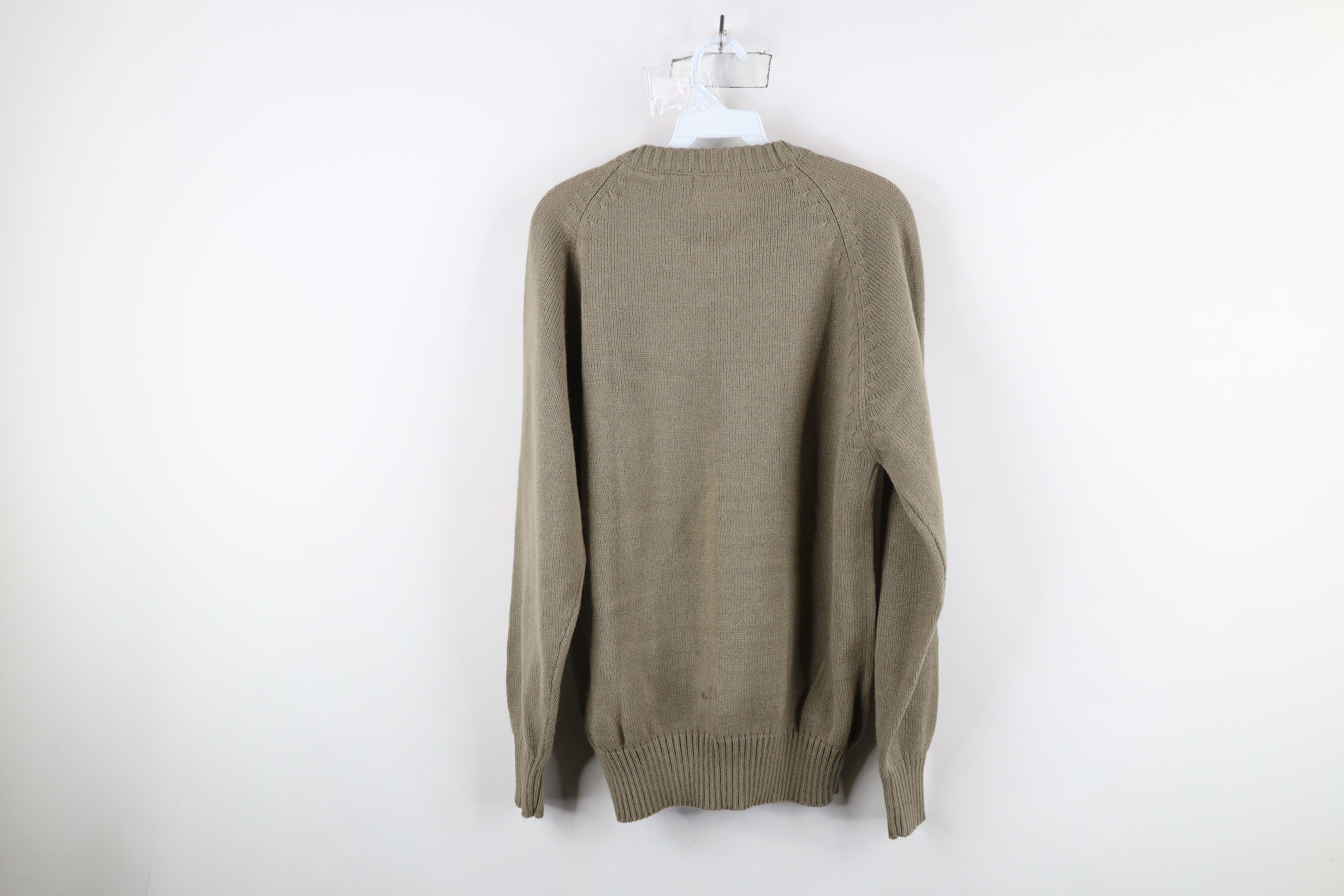 Vintage Deadstock Vintage 70s Streetwear Crewneck Sweater Beige Size US XL / EU 56 / 4 - 7 Thumbnail