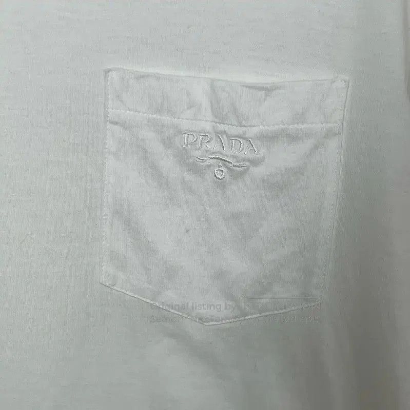 Prada Prada White Cotton Men's T-Shirt. Size US XL / EU 56 / 4 - 5 Thumbnail