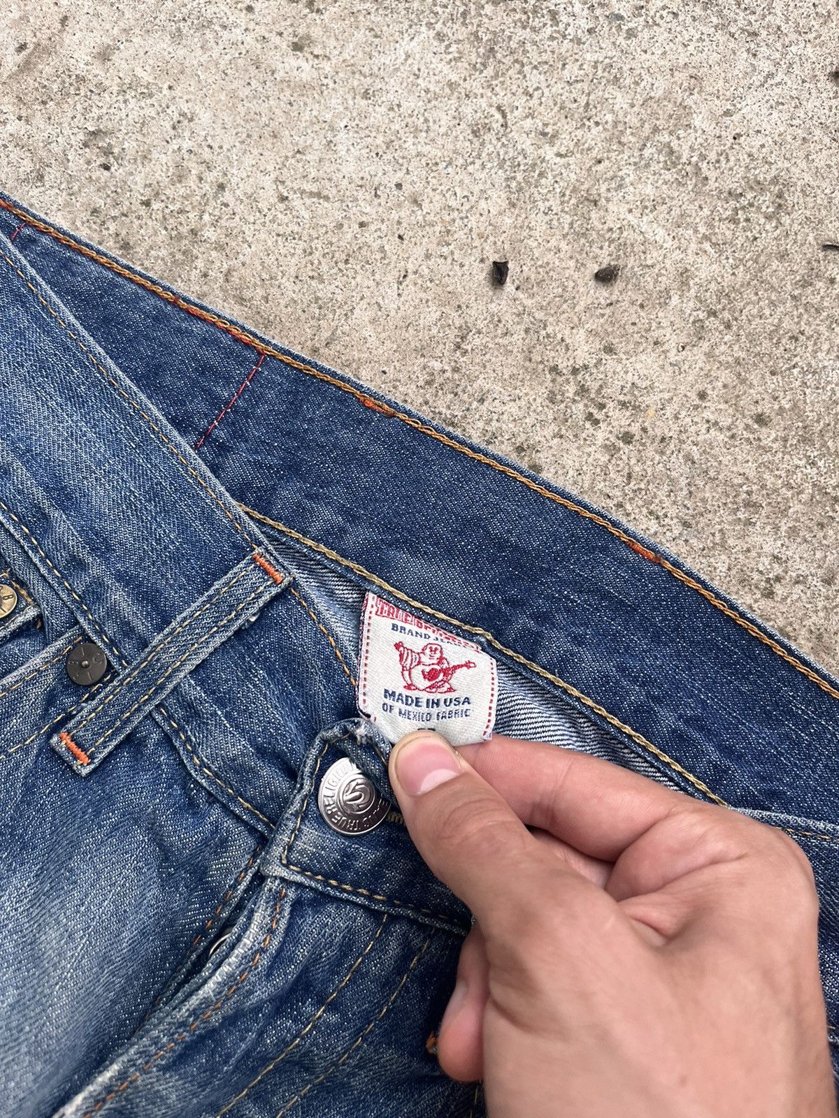 True Religion × Vintage Distressed True Religion Vintage Denim Pants Size US 32 / EU 48 - 6 Thumbnail