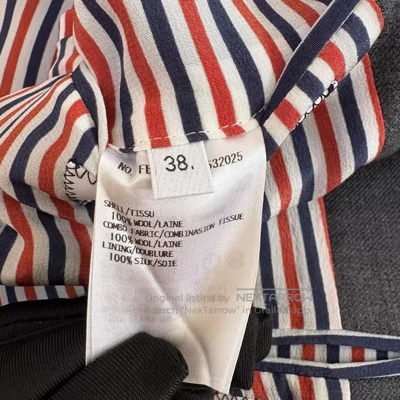 Thom Browne Thom Browne Blazer - Dark Gray + Dark Blue Color Blocked Size XS / US 0-2 / IT 36-38 - 8 Thumbnail