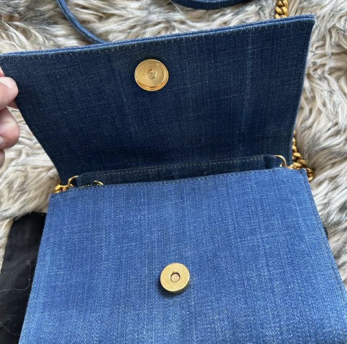 Dsquared2 Genuine Vintage DSQUARED2 Denim Chain Link Crossbody Bag Size ONE SIZE - 5 Thumbnail