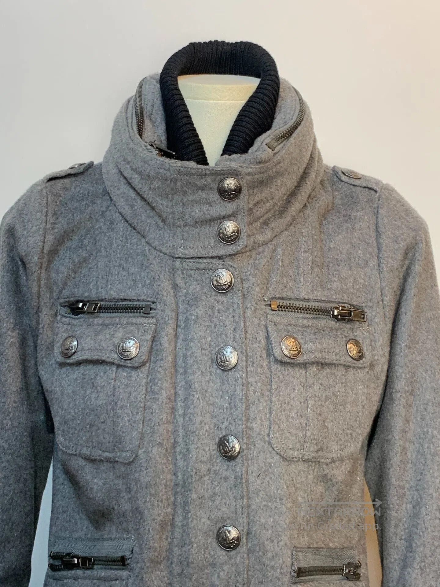 Other D.I.A Removable Collar Black Jacket. Size US M / EU 48-50 / 2 - 3 Thumbnail