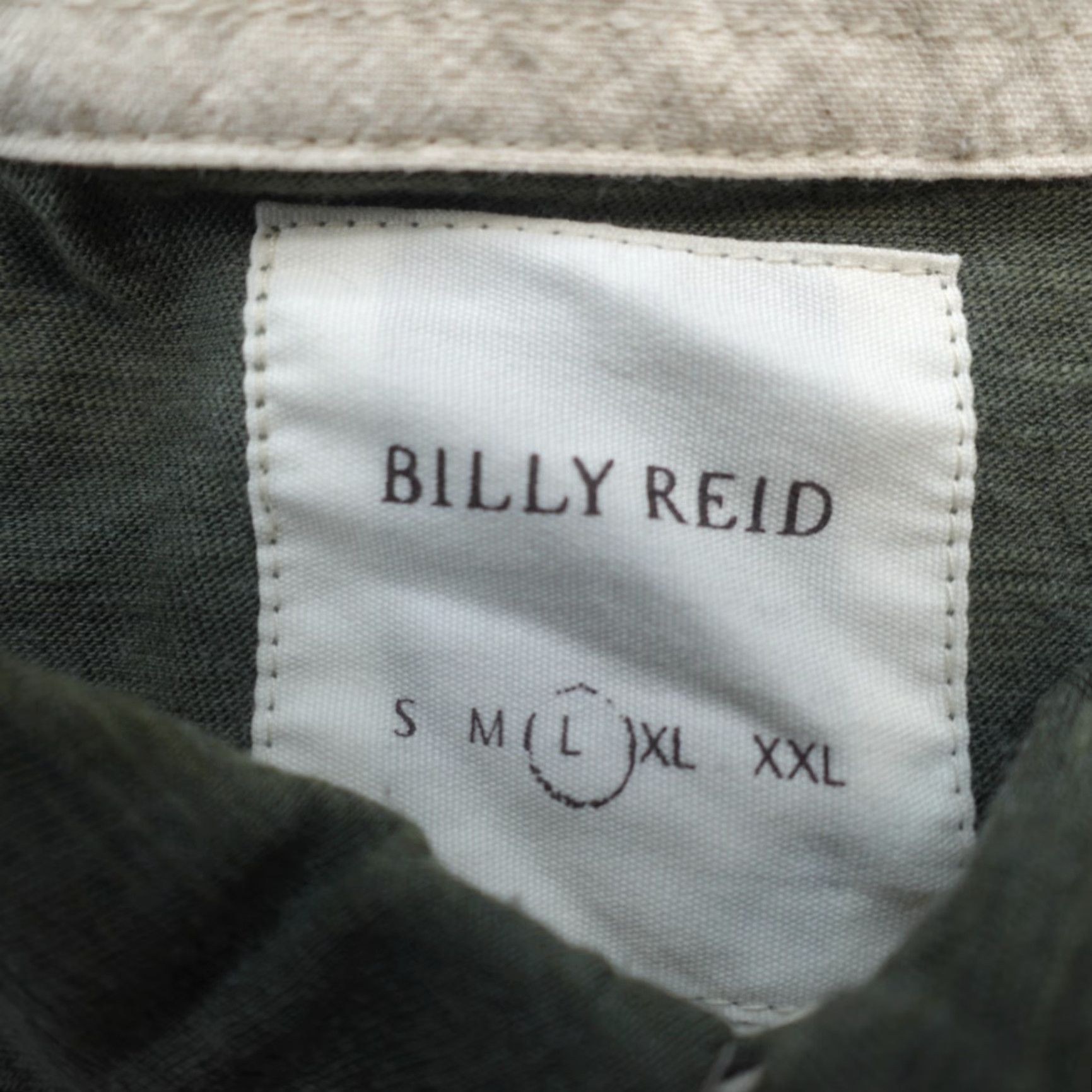 Billy Reid Billy Reid Polo Shirt L Green Solid Made in Peru Polo Men Green Size US L / EU 52-54 / 3 - 3 Thumbnail