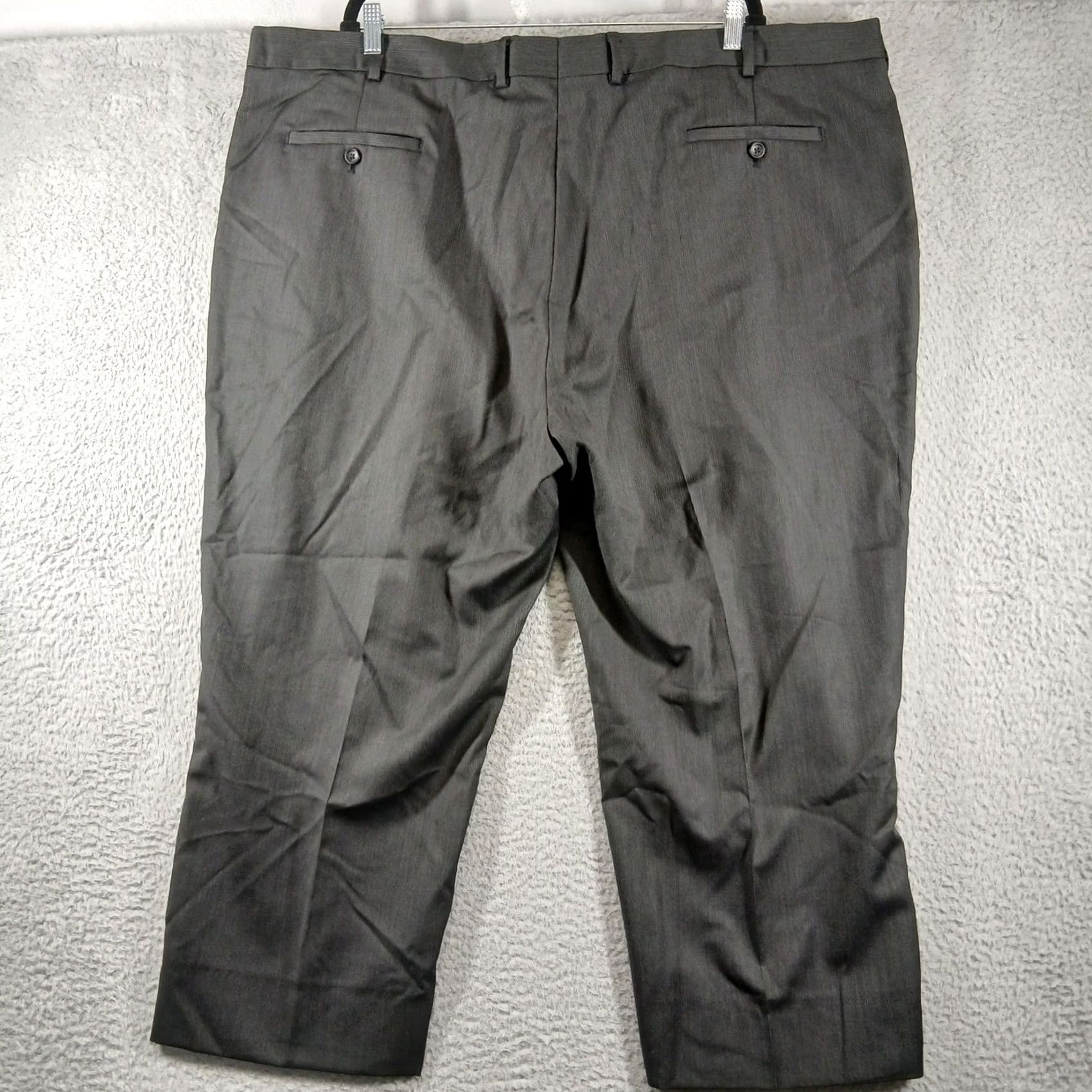 Pronto Uomo Pronto Uomo Couture Wool Dress Pants - Charcoal Grey - 50 Size Size US 34 / EU 50 - 3 Thumbnail