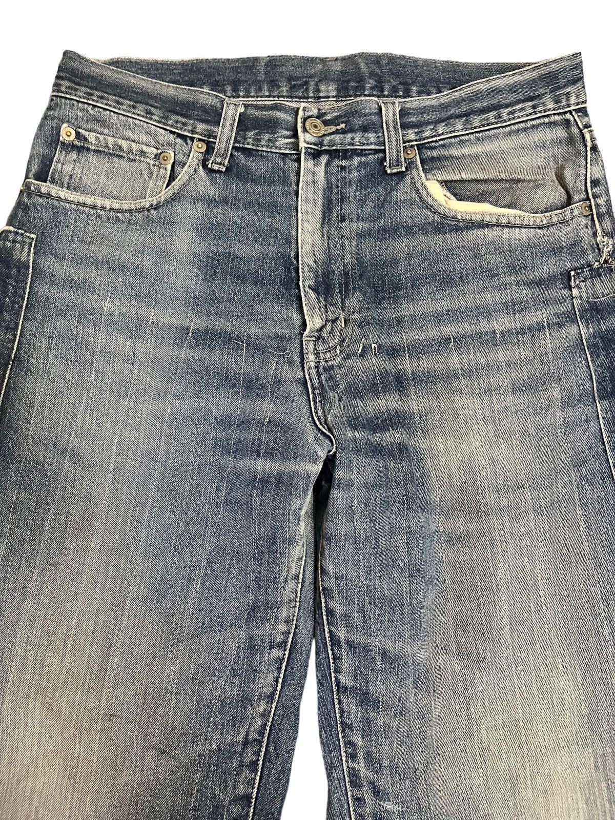 Jun Takahashi UniqloY2K Baggy Distress Style Jeans Size US 31 - 3 Thumbnail