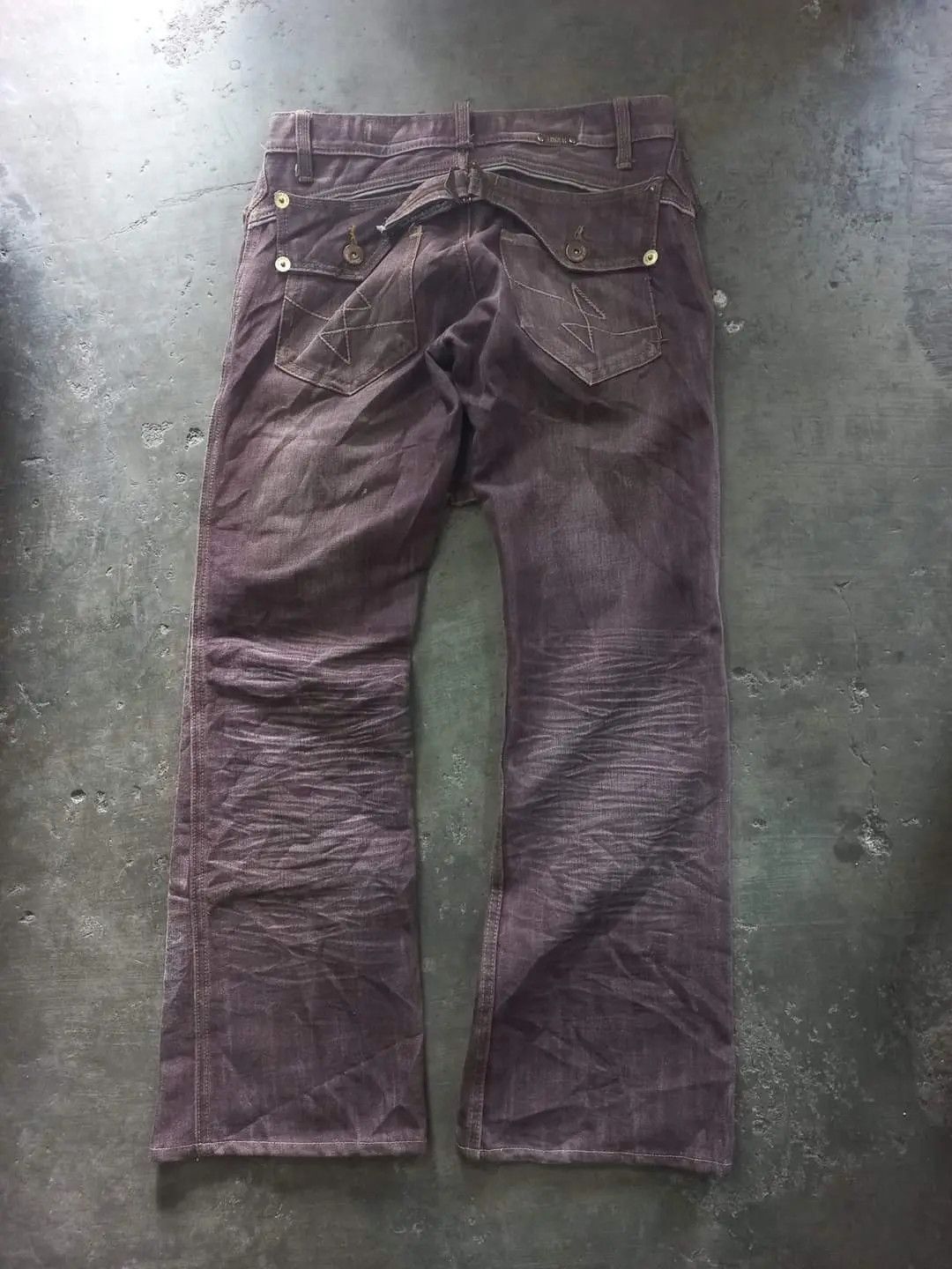 If Six Was Nine × Japanese Brand × Le Grande Bleu (L.G.B.) 💥flare💥Japanese Denim bootcut Size US 33 - 3 Thumbnail