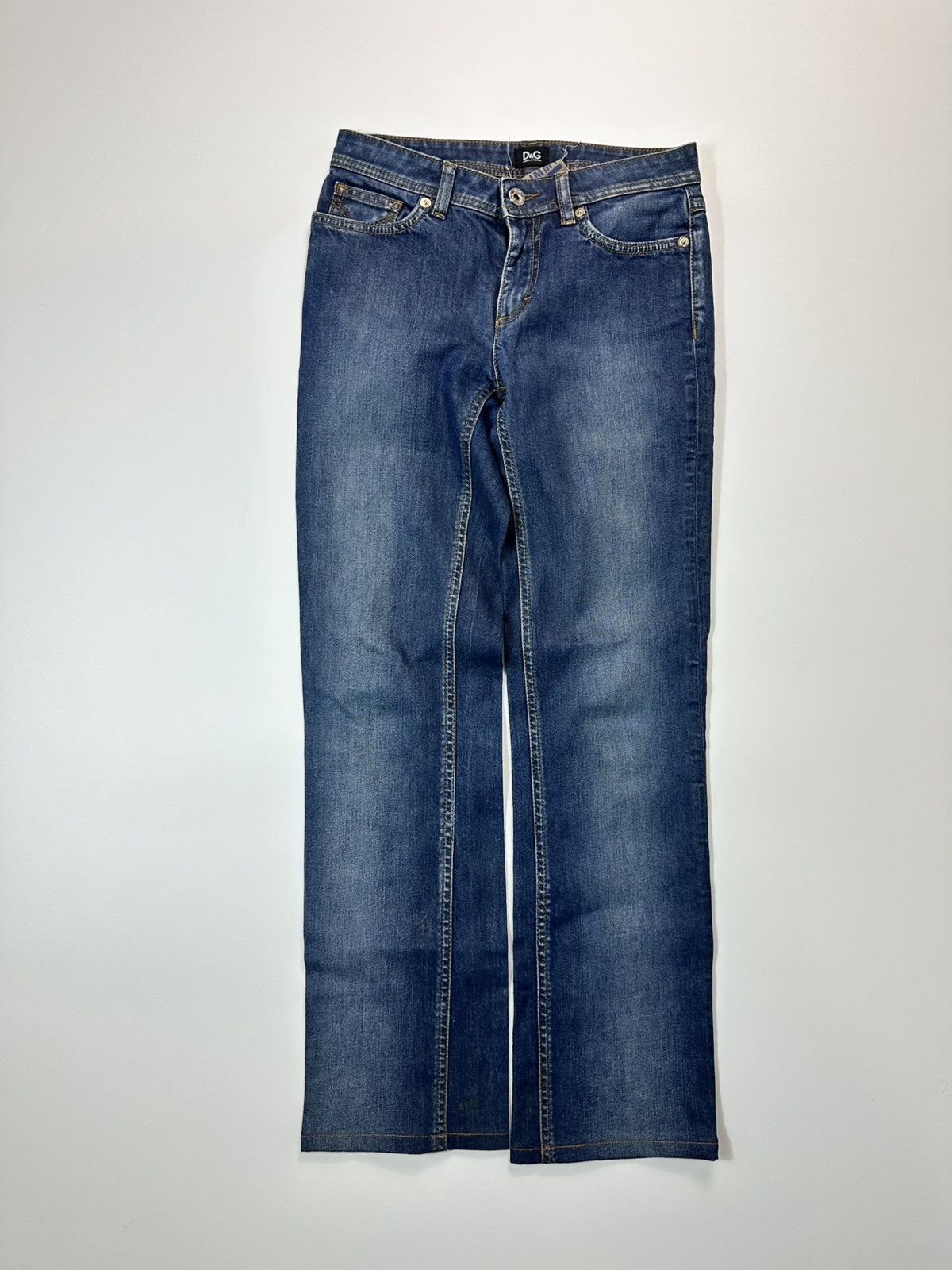 Dolce & Gabbana Dolce&Gabbana Straight Denim Jeans Women's Blue Size 25" / US 0 / IT 36 - 1 Thumbnail