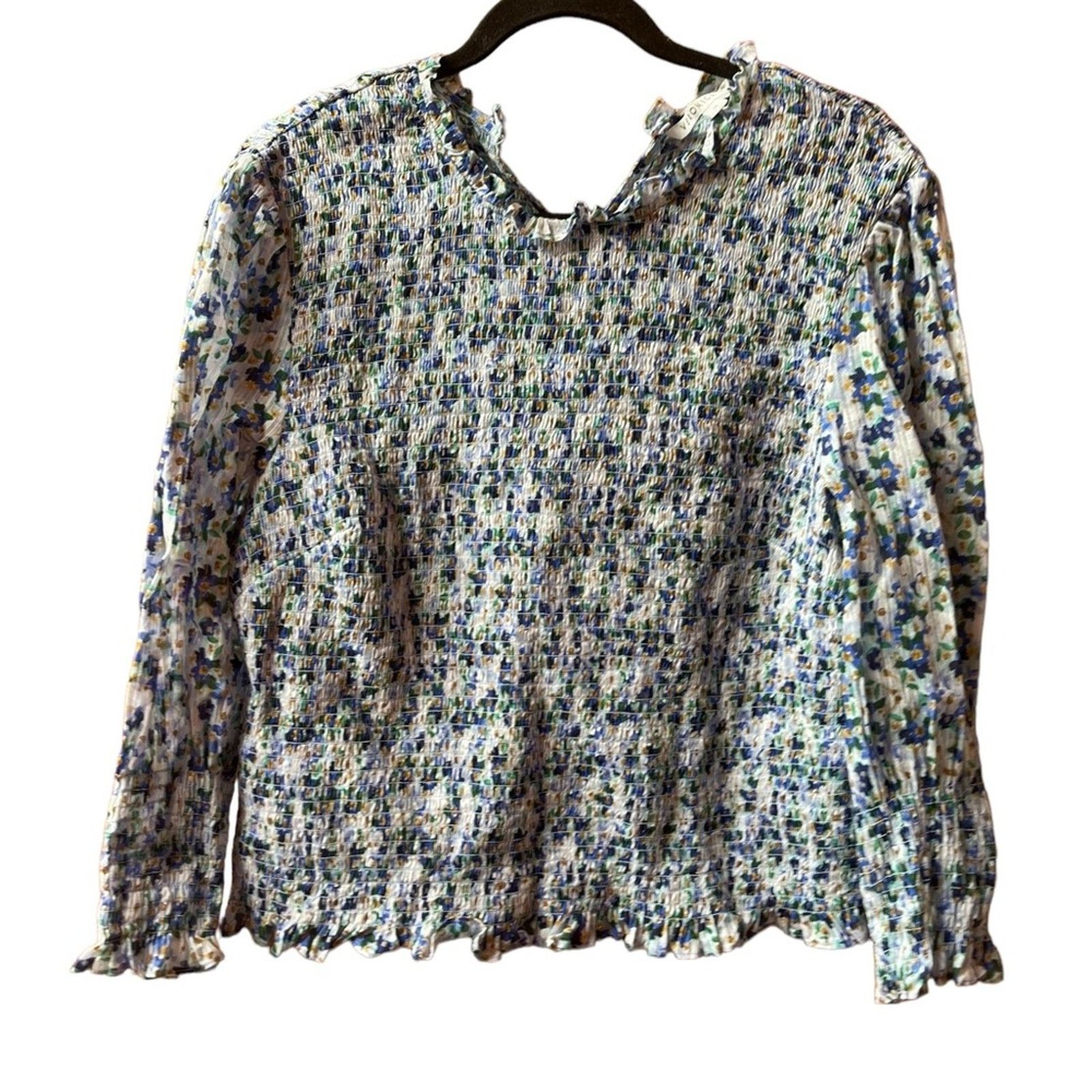 Veronica Beard Veronica Beard Kali Smocked Top Size:14 Size XL / US 12-14 / IT 48-50 - 3 Thumbnail