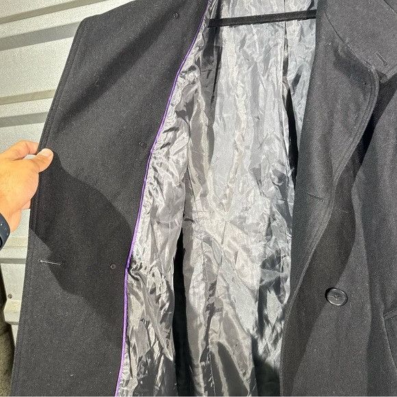 I.N.C INC INTERNATIONAL CONCEPTS OVERSIZED TRENCH COAT BLACK SZ M Size M / US 6-8 / IT 42-44 - 3 Thumbnail