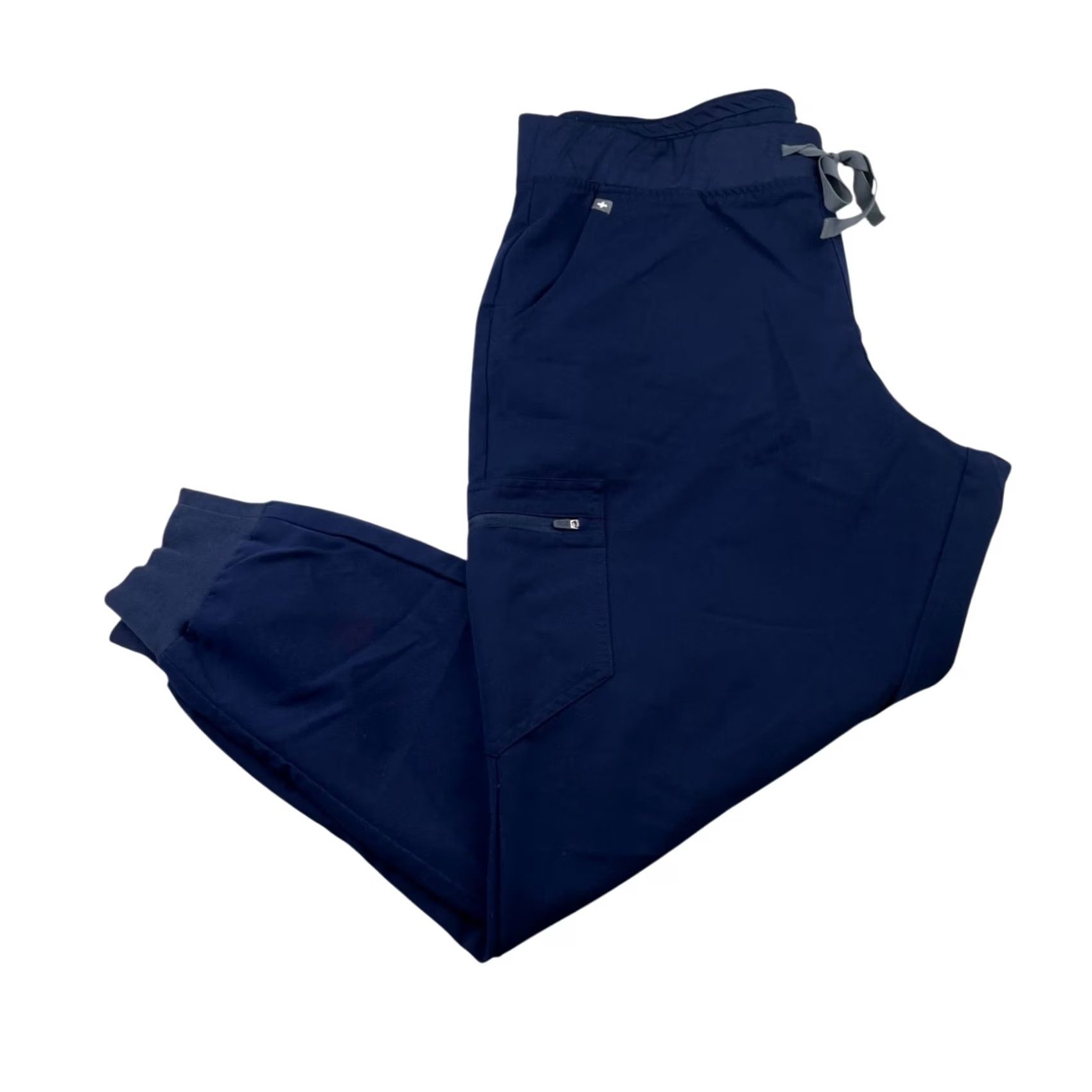Vintage FIGS Women's Technical Collection Scrubs Joggers XL Blue Drawstring Cargo Pockets Professional Medical Pants Size 40" / US 18 - 2 Thumbnail