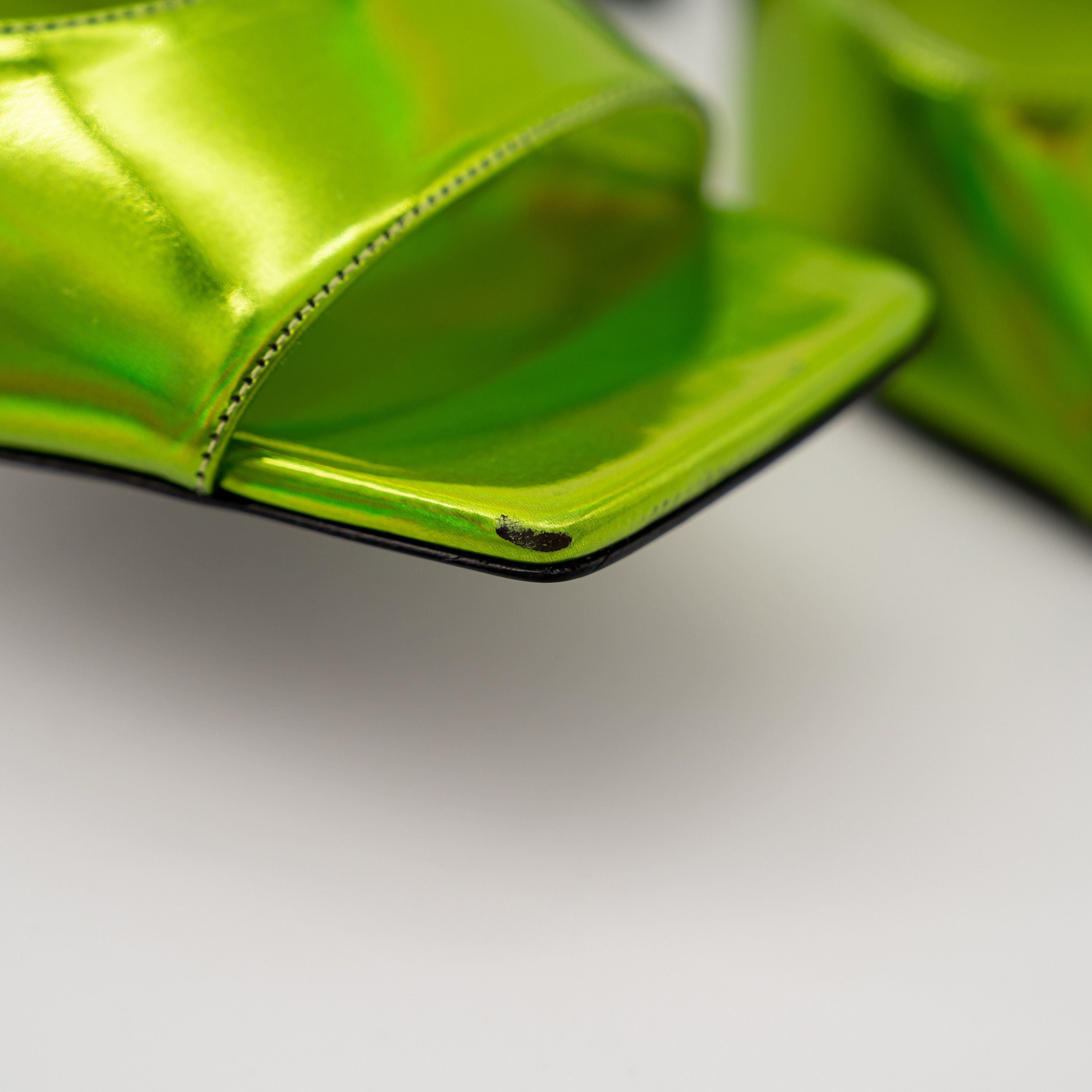 The Attico 37.5 The Attico Devon Mules Heels Lime Green Size US 7.5 / IT 37.5 - 8 Thumbnail
