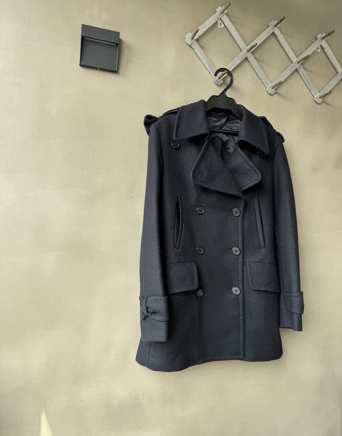 Maison Margiela Early Martin Margiela Artisanal Wool Cashmere Peacoat Jacket Size XS / US 0-2 / IT 36-38 - 12 Thumbnail