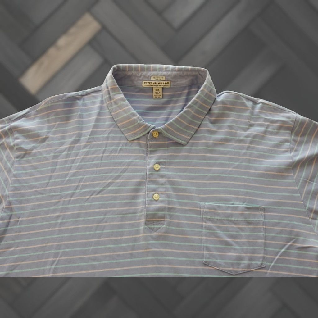 Peter Millar Peter Millar Men's Polo Shirt Size XXL Tailored Fit Size US XXL / EU 58 / 5 - 1 Thumbnail