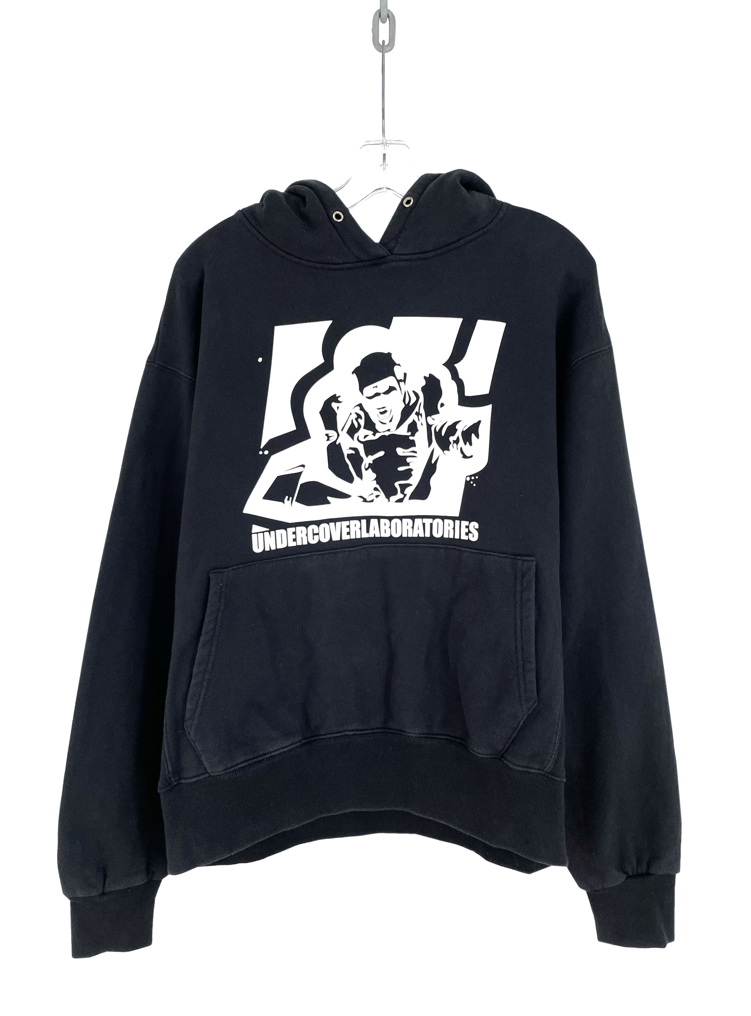 image of Undercover Laboratories Hoodie in Black, Men's (Size Large)